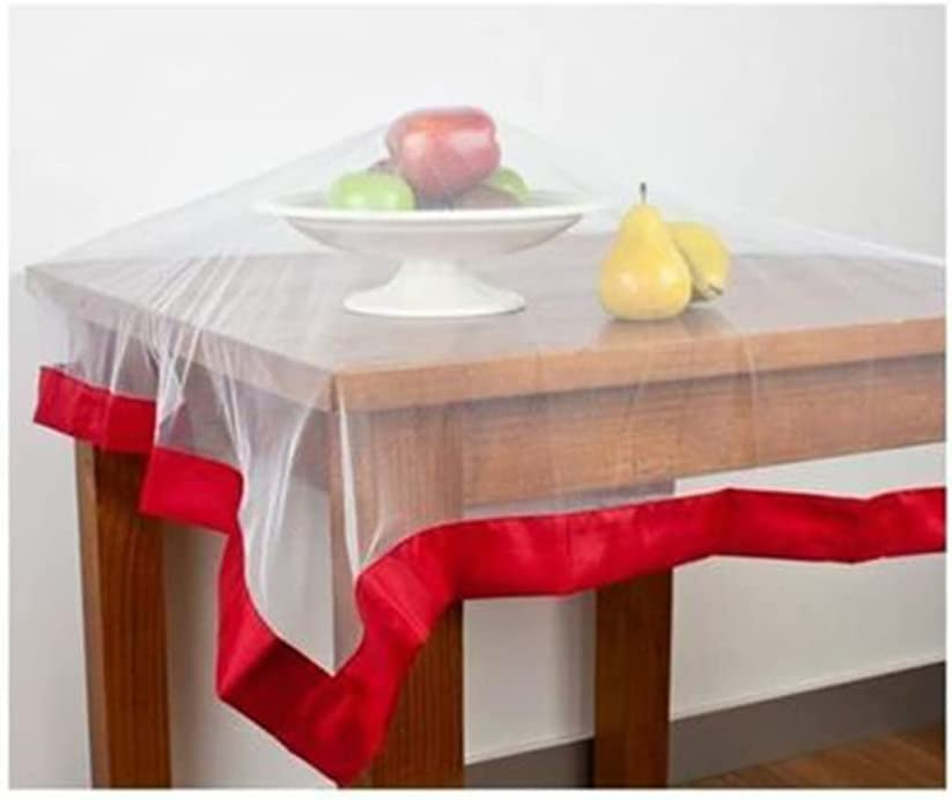 D.Line No Fly Zone Table Food Cover Throw over White 98Cm Square image number 1