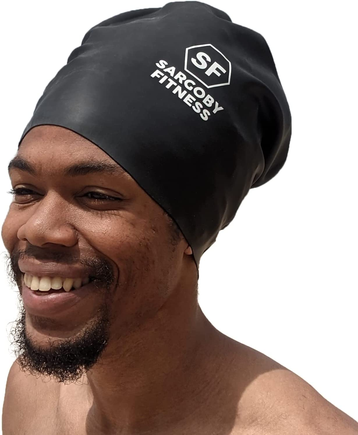 Sargoby Fitness Dreadlock Swimming Cap Designed for Voluminous and Bulky Hairstyles Such as Dreadlocks Braids Afro Dreads This Extra Large Swimming Cap Can Be Used as a Shower Cap