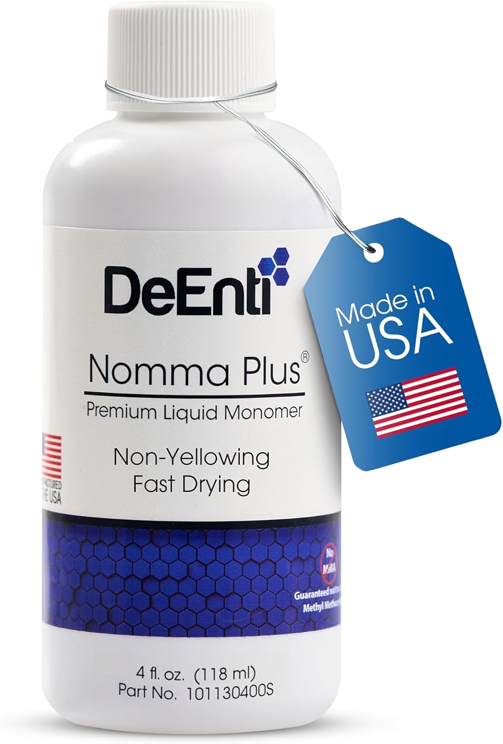Deenti Nomma plus Professional Liquid Monomer, EMA Nail Liquid for Acrylic Powder, Non-Yellowing Monomer, 4Oz Bottle, Professional Salon Quality Manicure and Pedicure Supplies image number 2