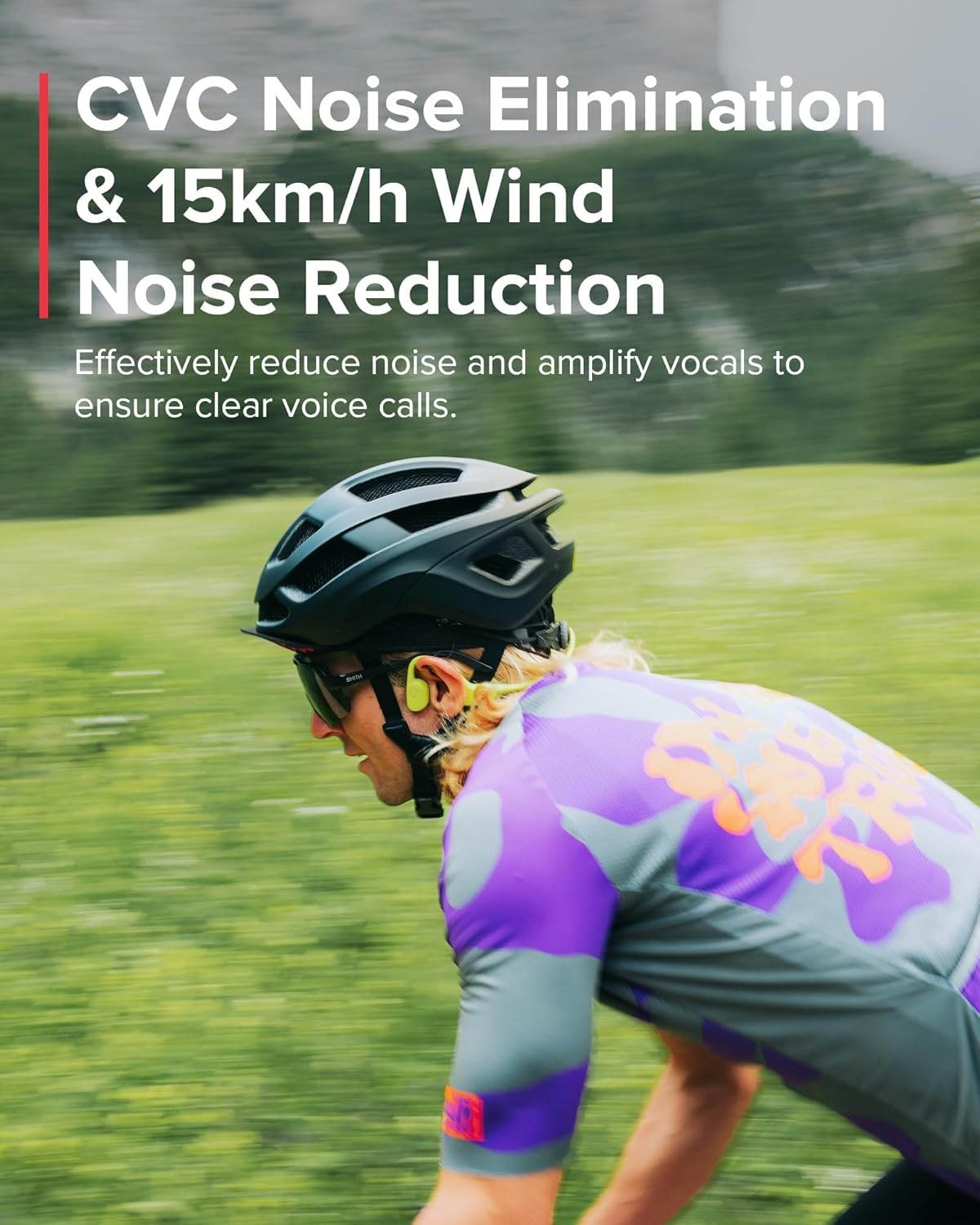 Suunto Sonic Open-Ear Sports Headphone, Black - Red image number 7