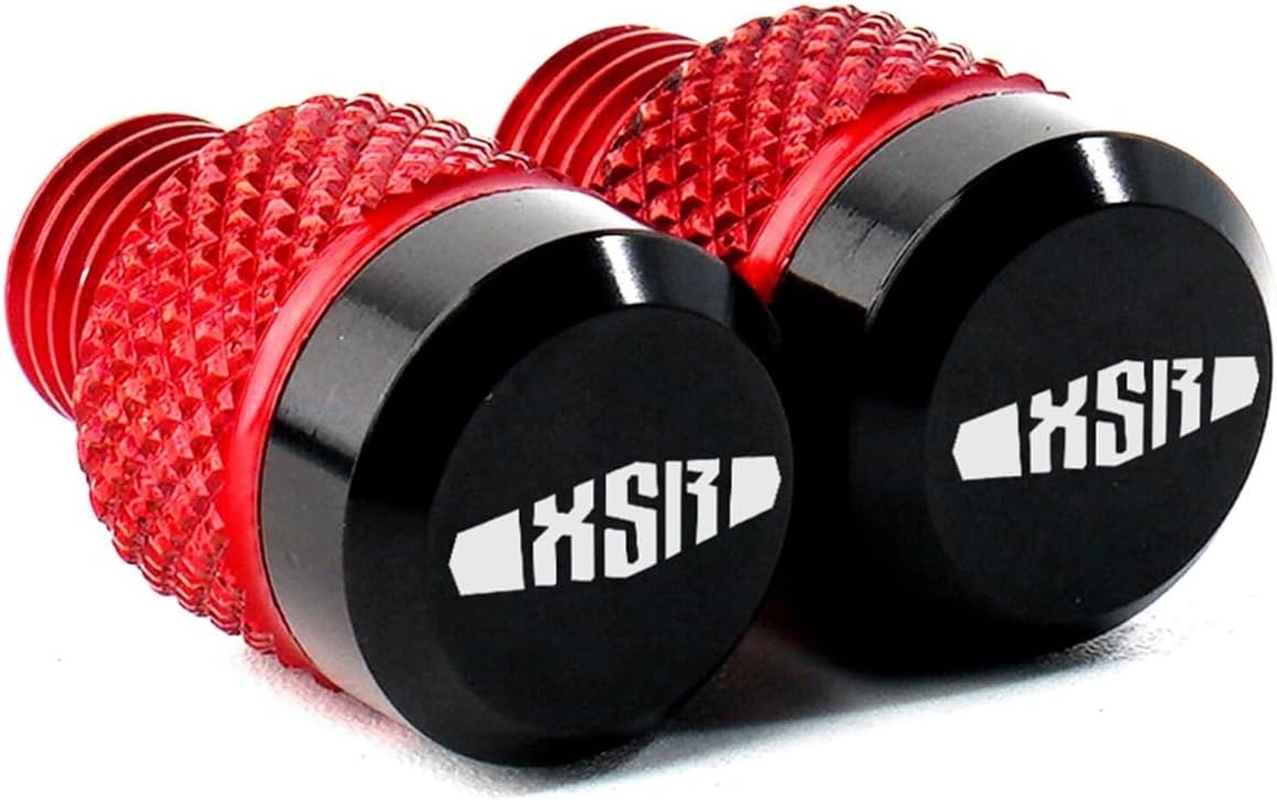 Compatible with XSR700 XSR900 XSR 700 900 2015 2016 2017 2018 2019 2020 2021 Motorcycle CNC Mirror Hole Plugs Caps Screw Bolts Cover (Color : Black) image number 1