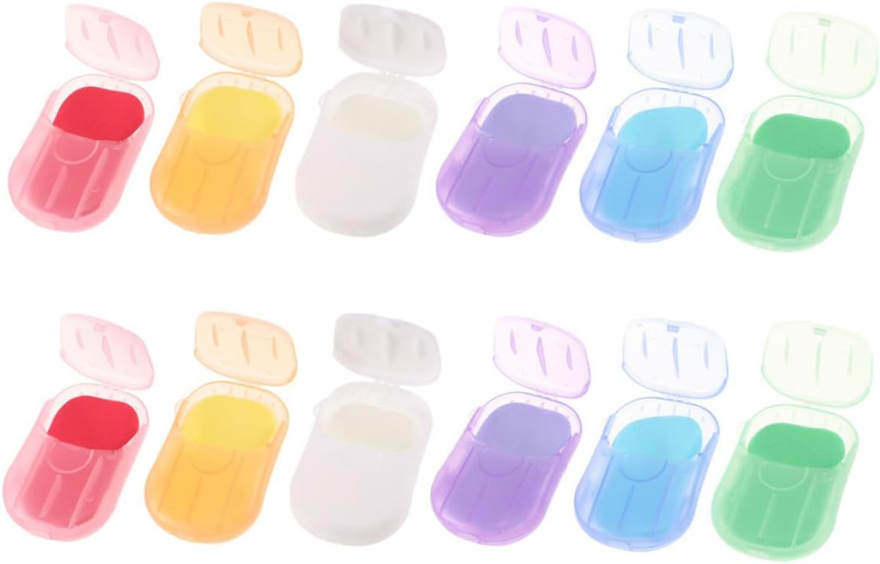 YARNOW 12 Boxes Portable Paper Soap Sheets Travel Hand Soap for Camping Hiking Outdoor Activities in Variety of Scents Convenient Hand Washing and Toilet Cleaning image number 6