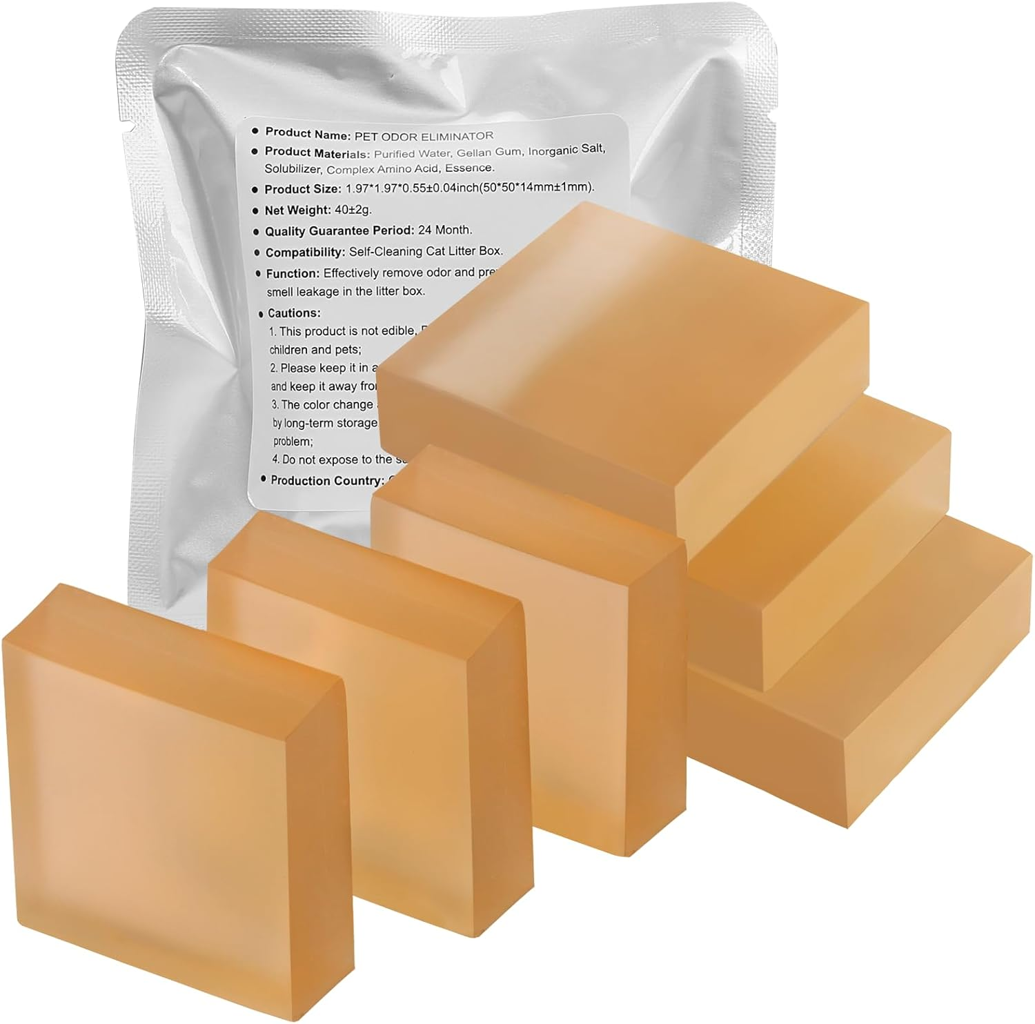 Homefio Pet Odor Eliminator with N50 Odor Eliminator Exclusive for Pura Max Self-Cleaning Cat Litter Box - Cat Toilet Odor Control (Pack of 6) image number 1