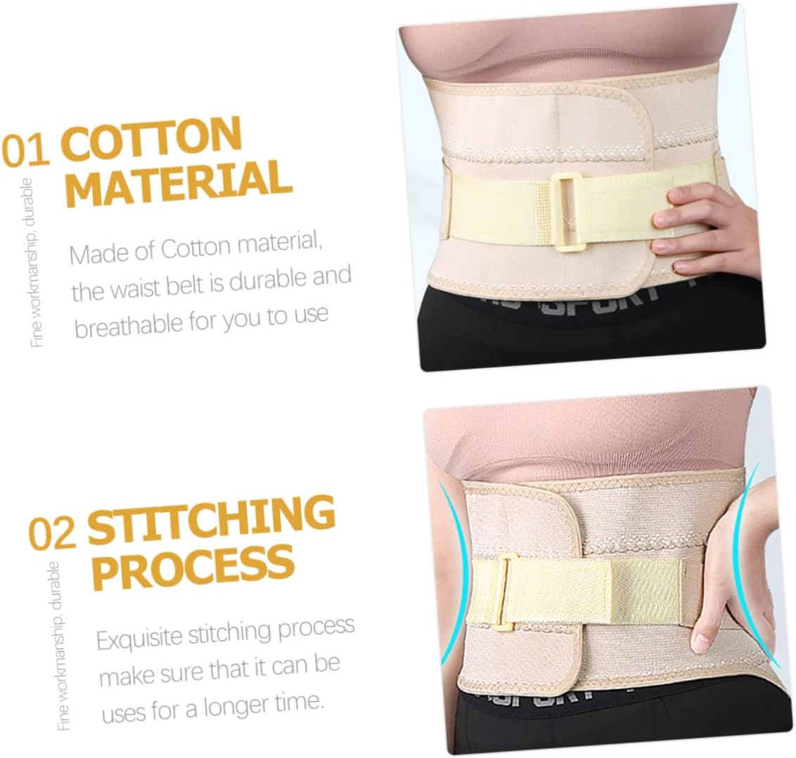 Postpartum Abdominal Girdle Belt Lightweight Breathable Cotton Waist Shaping Band for Women Yoga Running Cycling Corset Pink image number 6