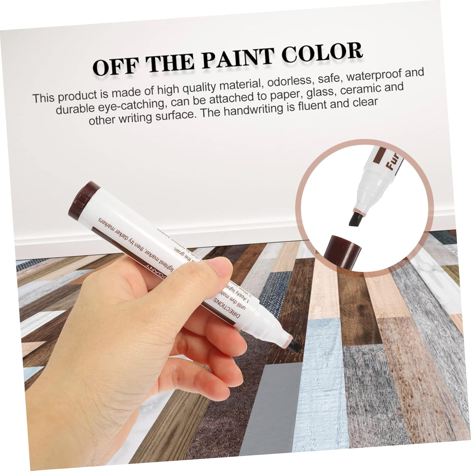 10Pcs Wood Furniture Touch up Pen Markers Paint Marker for Furniture Repair Scratch Covering Home Office Use image number 6