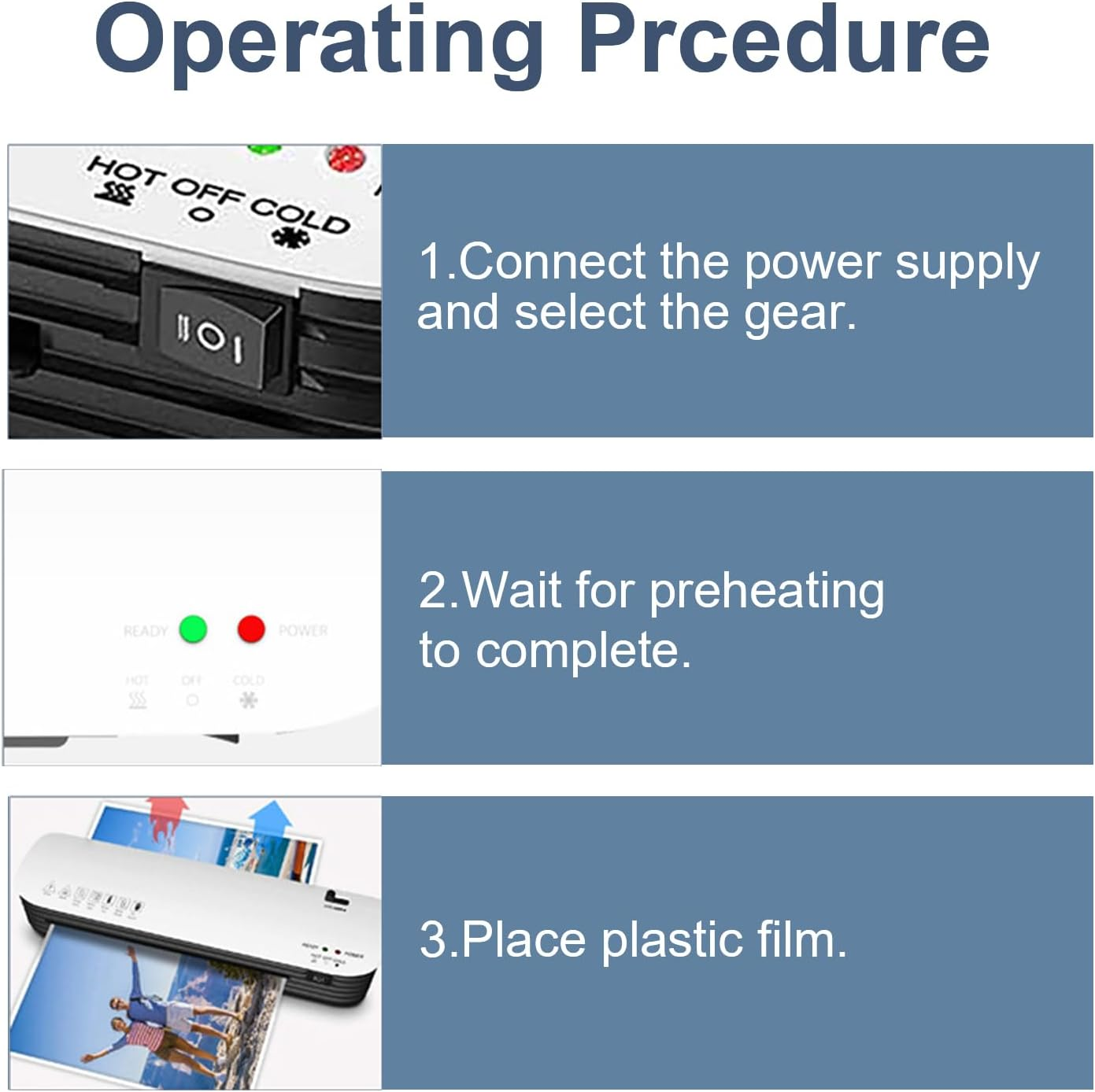 Thermal Laminator, 8.5X11 Laminator Machine, 9 Inch Thermal & Cold Laminator for A4/A5/A6 with 6 Laminating Sheets, Laminating Machine for Home School Teachers Office image number 5