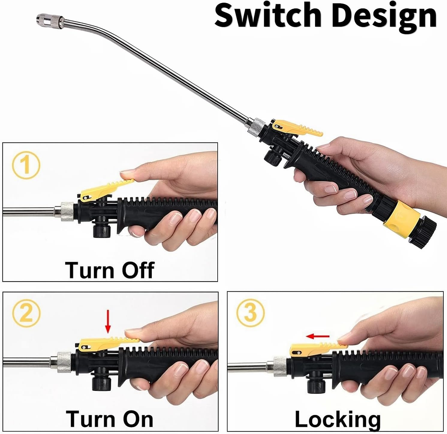 RV Water Heater Tank Rinser,Metal Tube Water Tank Flusher,Powerful Water Spray,Flushes and Removes Sediment and Scale from RV Water Heater (Flush Wand) image number 4