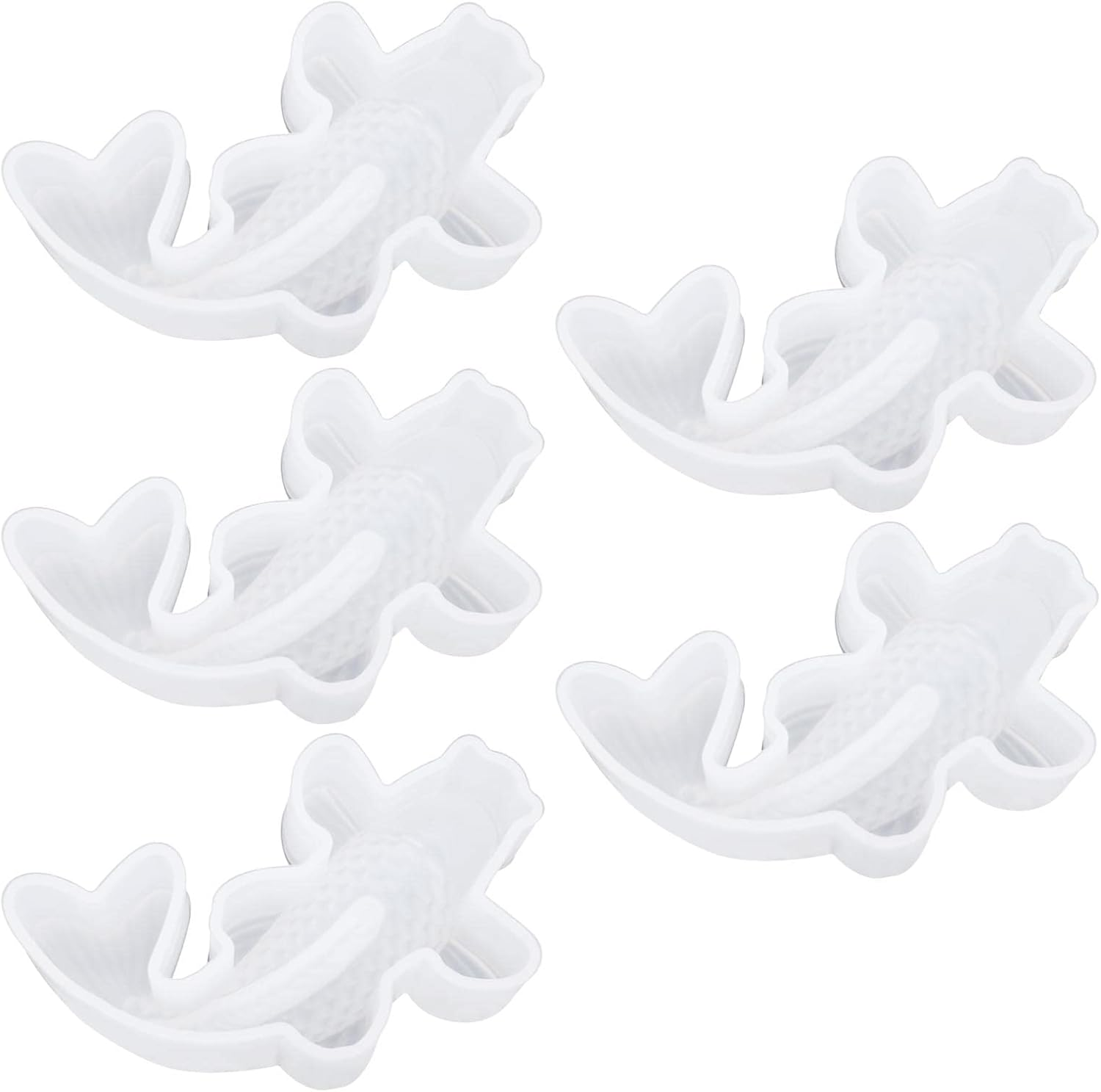 Ecsing 5Pcs 3D Koi Fish Silicone Resin Mould Koi Fish Tank Decor Simulation Resin Mould Resin Fish Mould Accessories for DIY Making image number 6
