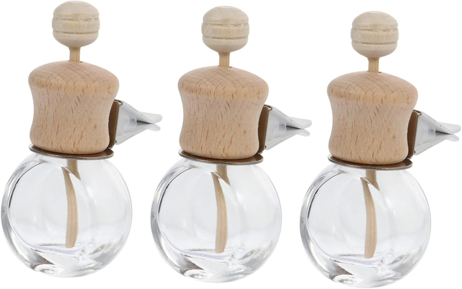 Cabilock 3Pcs Car Aroma Bottles Air Vent Diffusers Car Fragrance Smart Perfume Diffuser