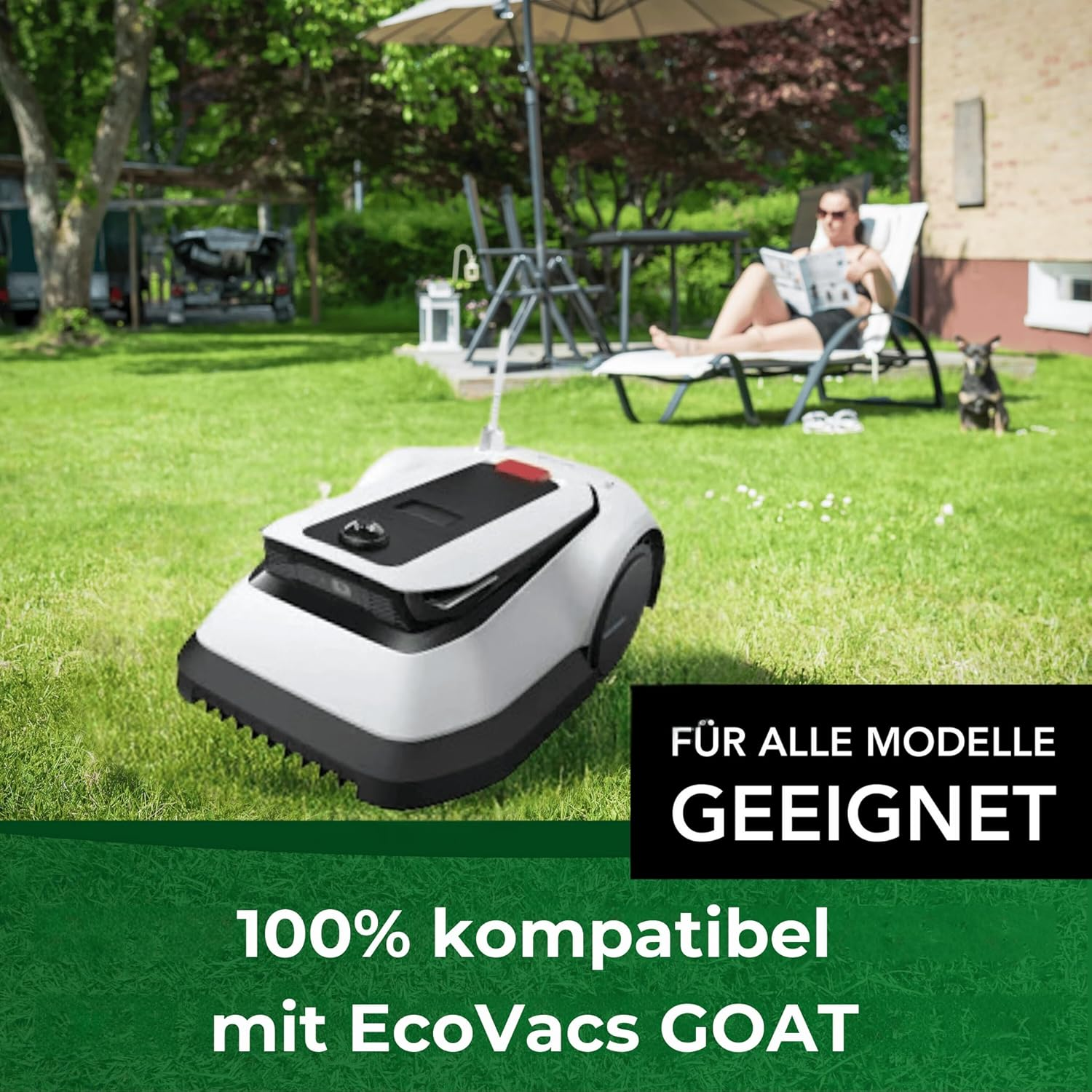 G Greengrass Tools Replacement Blade Compatible with Ecovacs Goat Robotic Lawnmower Blades - Longlife Stainless Steel [Shatterproof DIN EN 50636 Tested], Piece: 24