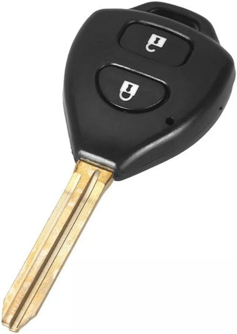 2 Button Remote Key Fob Shell Case Replacement Cover Make for Toyota Hiace Hilux Rav4 Corolla Yaris image number 5