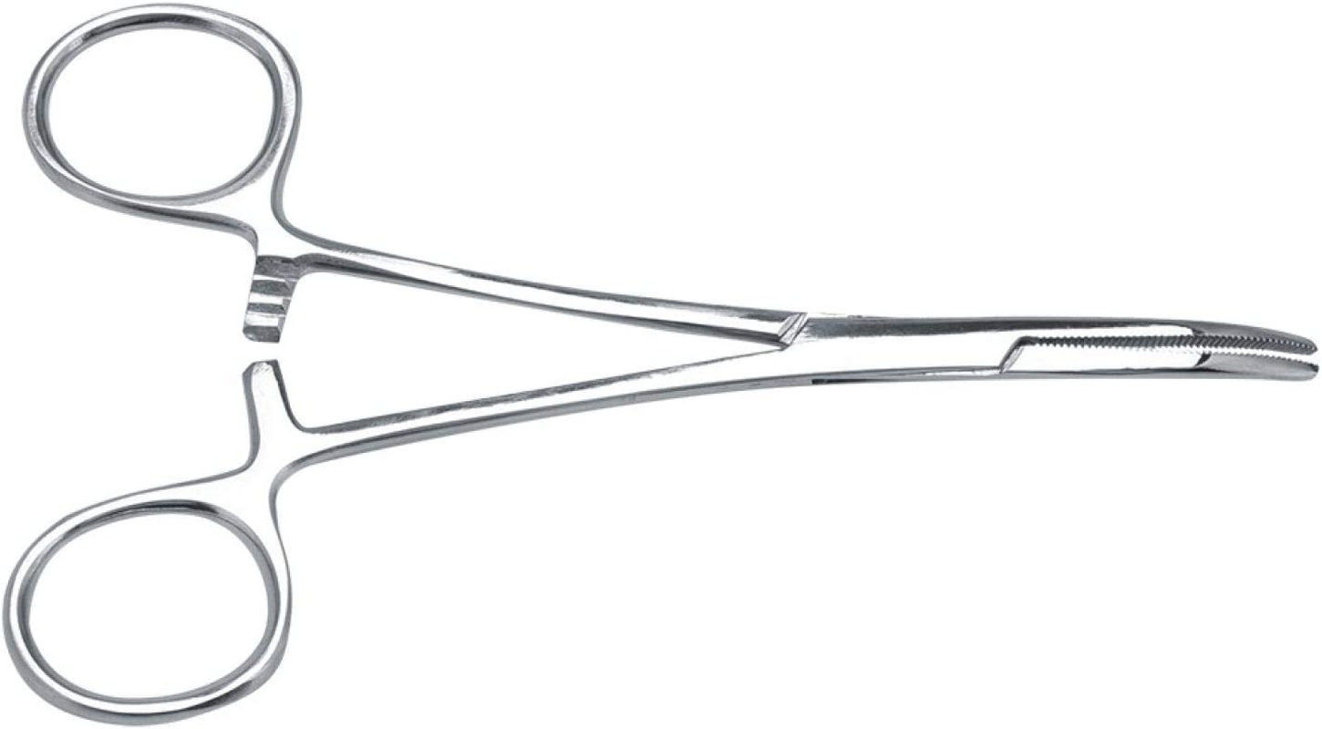 Ear Hair Tweezers, Pet Grooming Scissors, Clean Ear Canal Pet Dog Trimmer Accessories Ears Grooming Kit Tweezers, for Nose/Ear Hair for Dogs and Cats(Small) image number 3