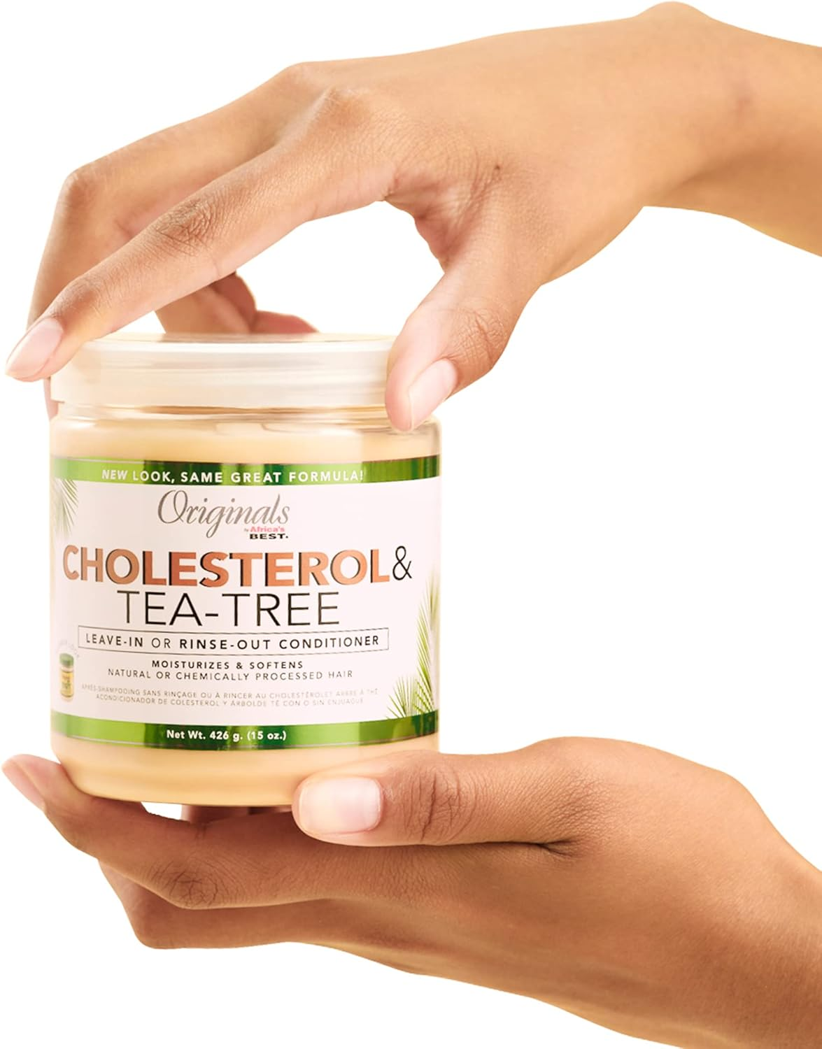 Originals by Africa'S Best Cholesterol Tea Tree Oil, Rinse-Out plus Leave in Conditioner, Repair and Revitalize Damaged, Dry, Overprocessed Hair, 15 Oz image number 6