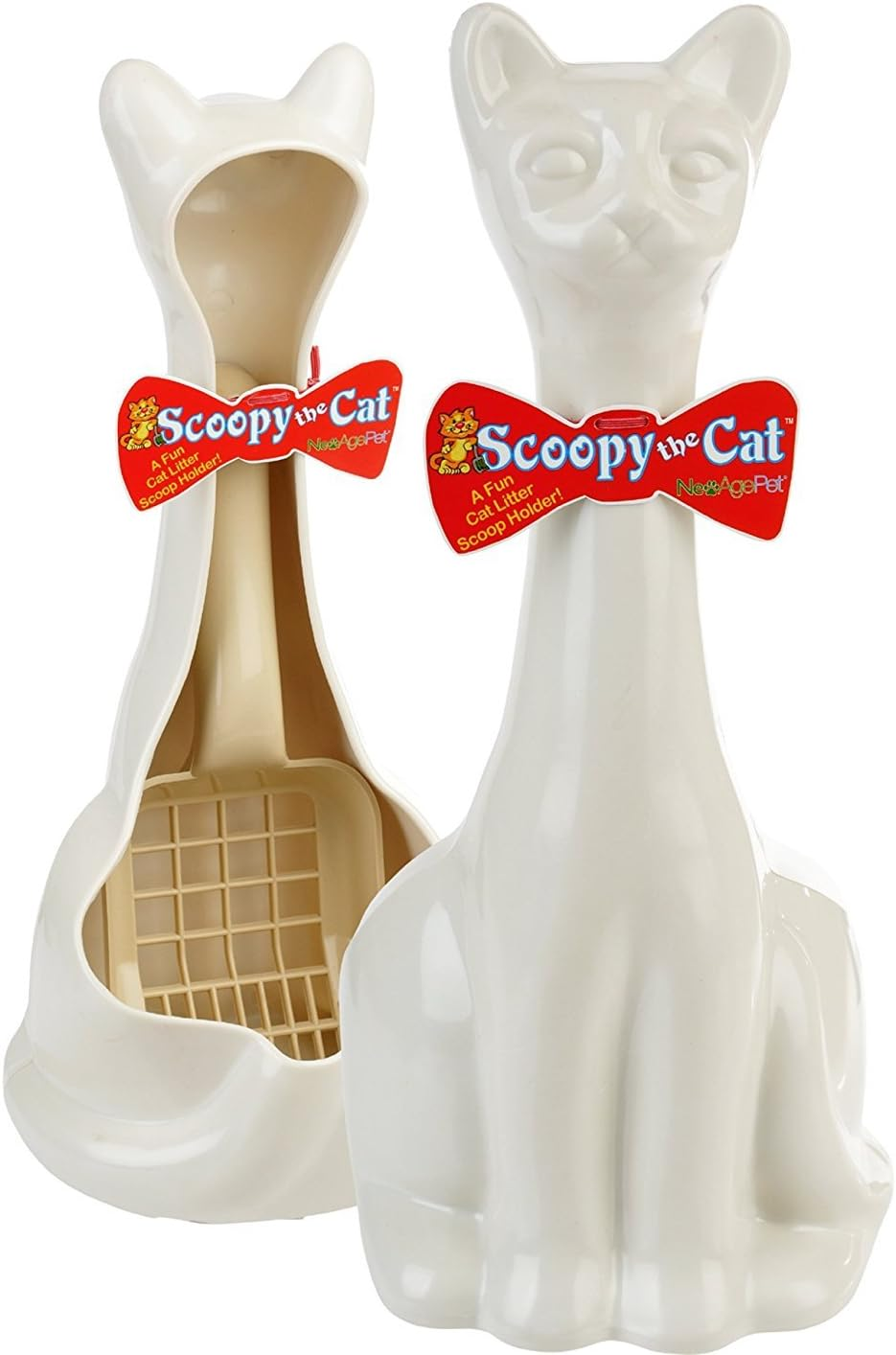 New Age Pet Scoopy Cat Litter Holder W/Scoop,White (IND003W) image number 6