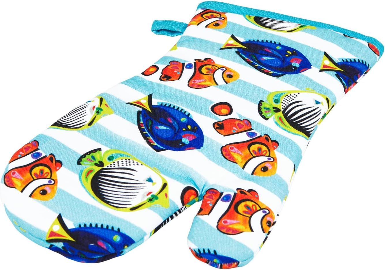 Maxwell & Williams Pete Cromer Ozzie Ocean Cotton Oven Glove image number 2