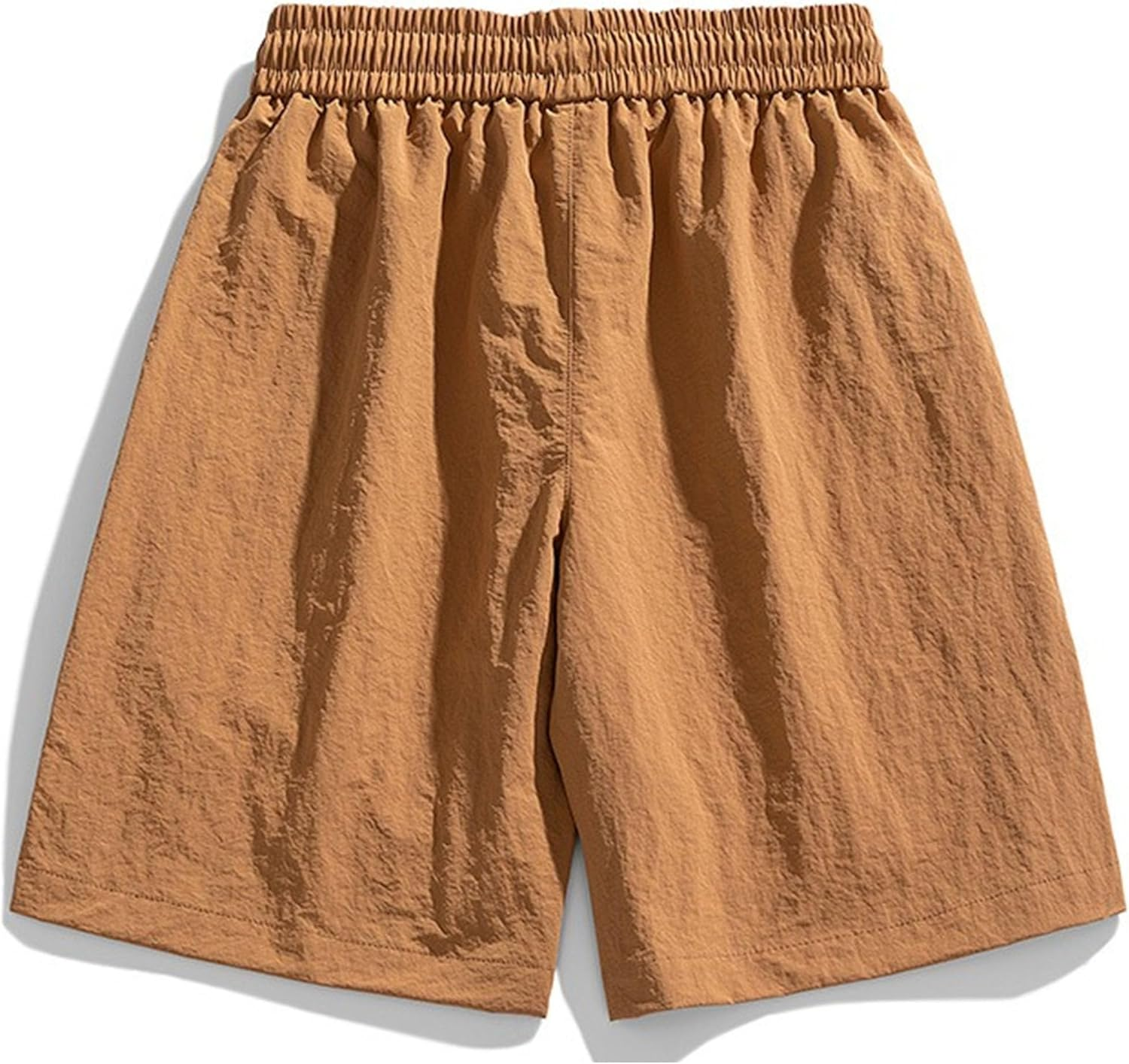 Jeshifangjiusu Mens Casual Athletic Shorts Lightweight Summer Beach Shorts Elastic Waist Drawstring Stretch Textured Shorts image number 2