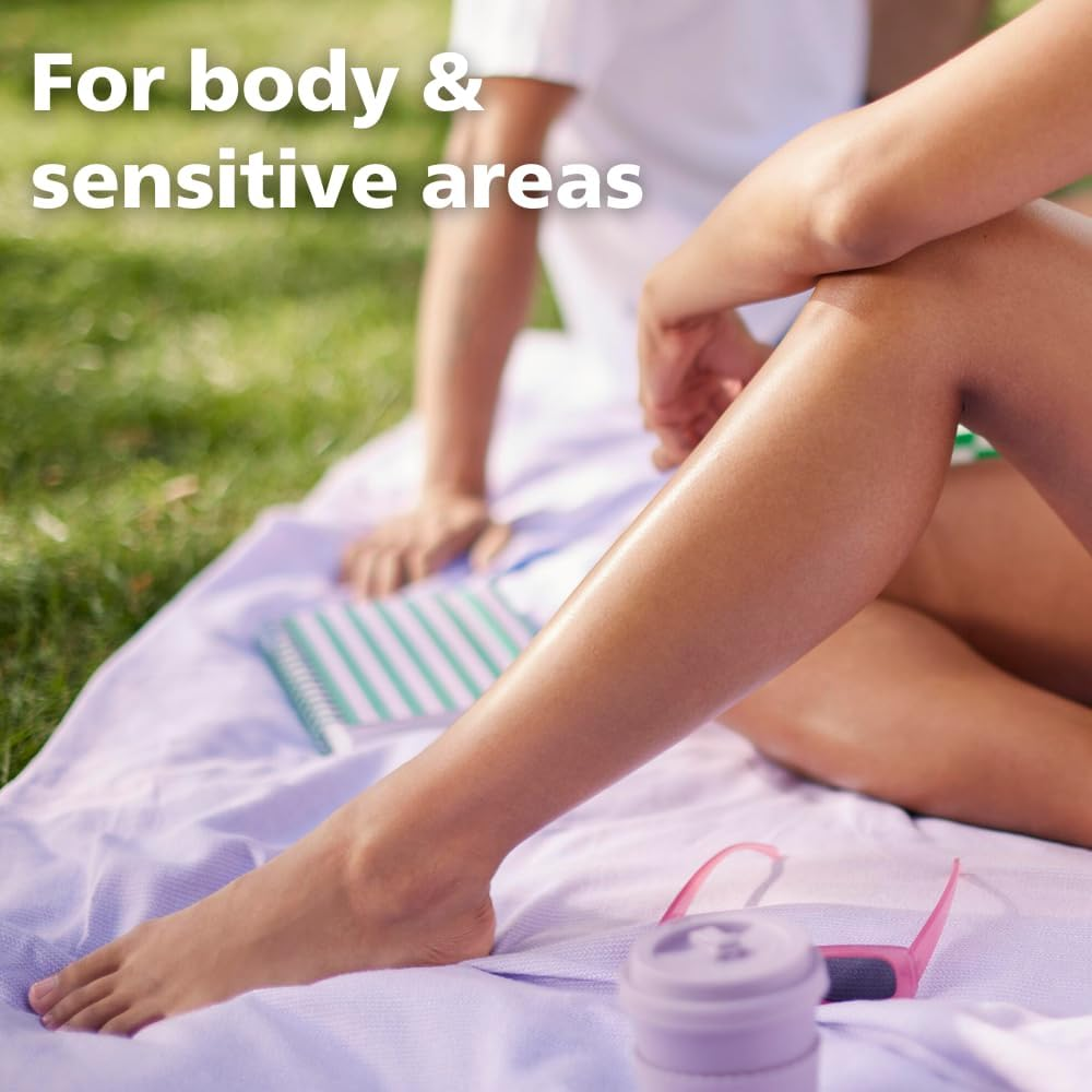 Philips Epilator Series 2000, Corded, with Washable Shaver Head for Women Body and Sensitive Areas, 3 Accessories Included, BRE237/00