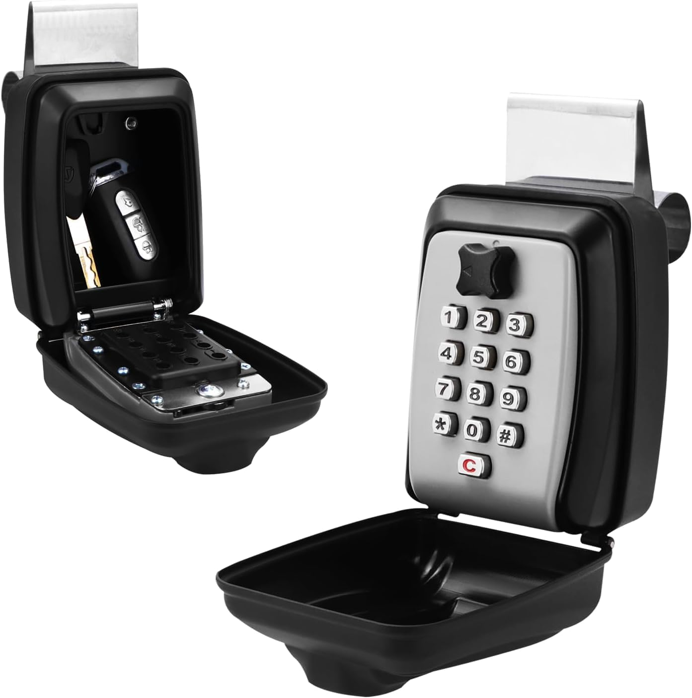 2024 Upgrade SL-591 Car Window Lock Box, Car Key Lock Box, Car Lock Box, Car Window Punch Button Lock Box, Vehicle Window Lock Box, Lock Boxes for Car Fit for Ride Share, Turo, Getaround image number 4