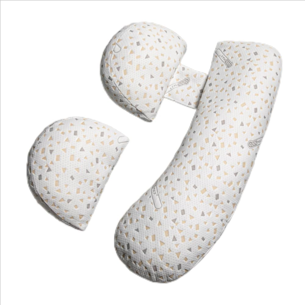 Pregnancy Pillow for Sleeping, Soft Pregnancy Body Pillow with Detachable and Adjustable Pillow Cover ，Support Wedge Pillows Side Sleeper Pregnancy Pillows Support for HIPS, Backs, Legs image number 4