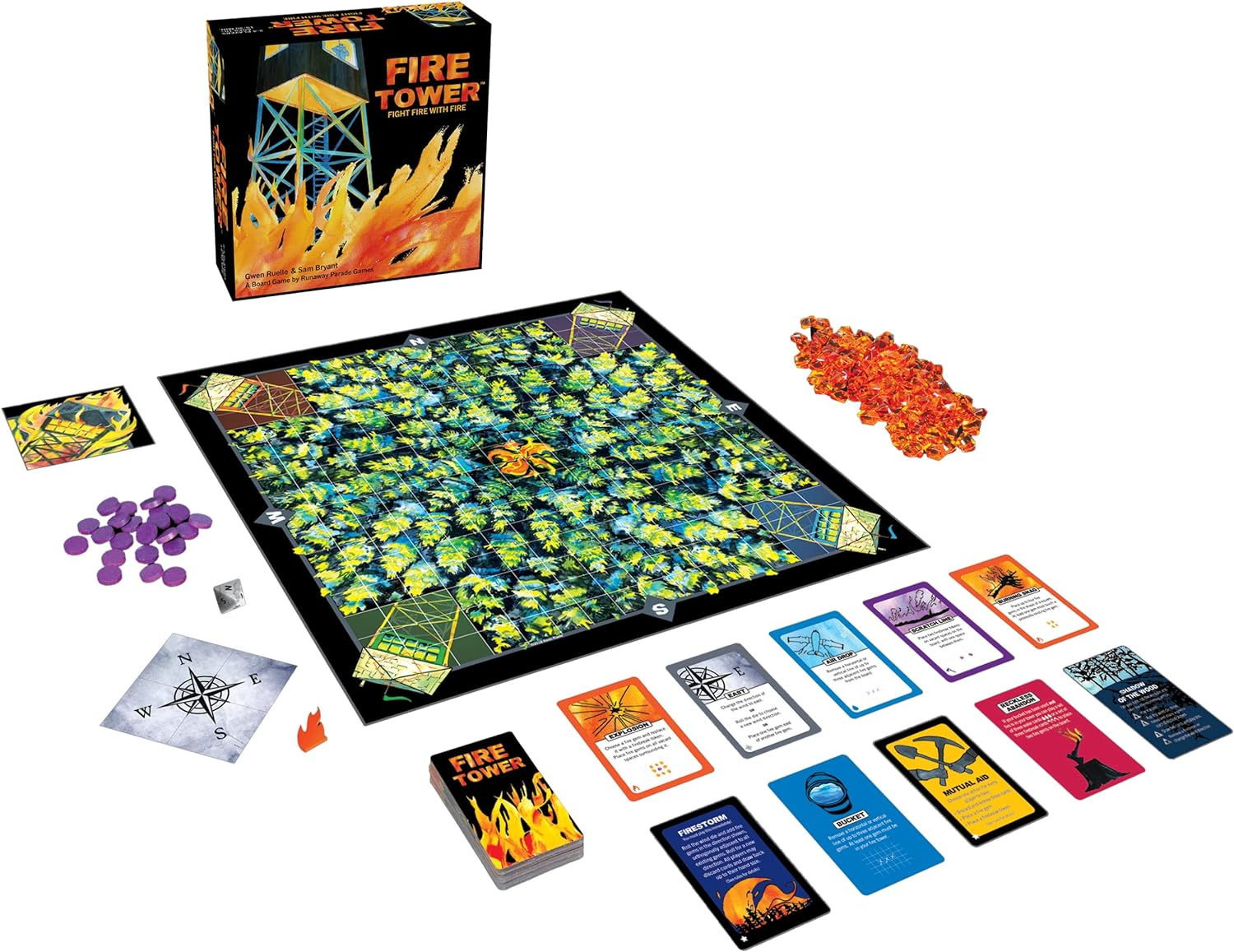 Fire Tower Board Game- Fight Fire with Fire in This Award-Winning, Fast Paced and Competitive Game image number 2