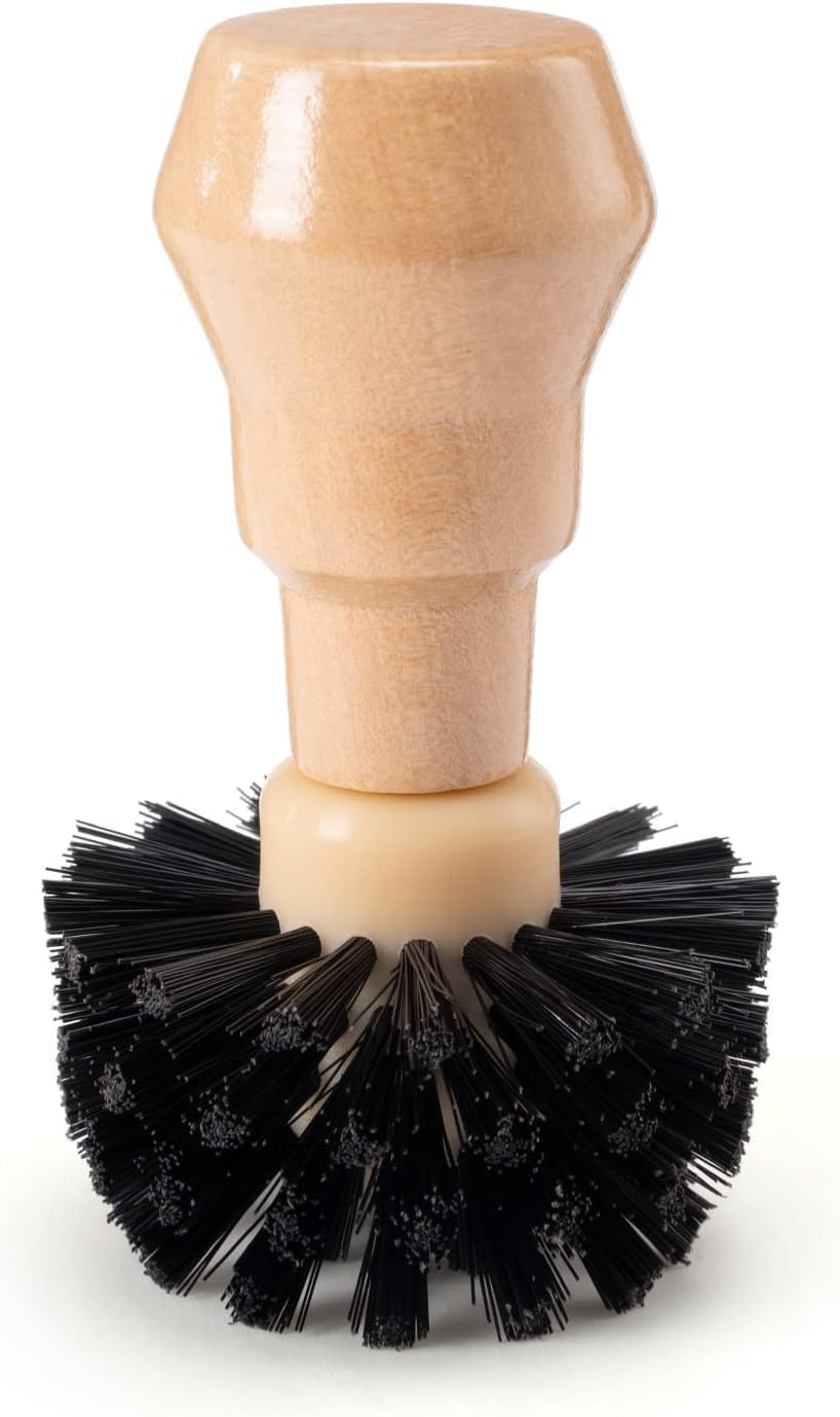 THJOPOKEEL Coffee Filter Cleaning Brush, Suitable 54Mm-62Mm Coffee Machine Portafilter Brush, Wooden Handle Coffee Powder Bowl Cleaning Brush