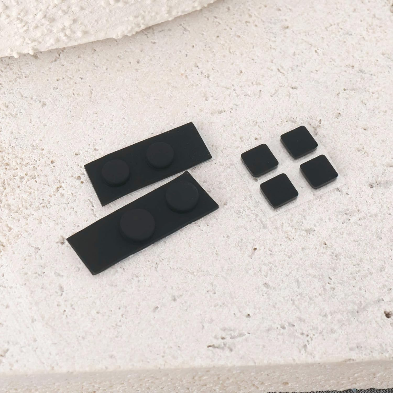 OTOTEC 2Set Screw Hole Rubber Dust Cover Plug Console Front Back Screw Rubber Feet Cover Compatible with Nintendo 3DS XL LL Black image number 1