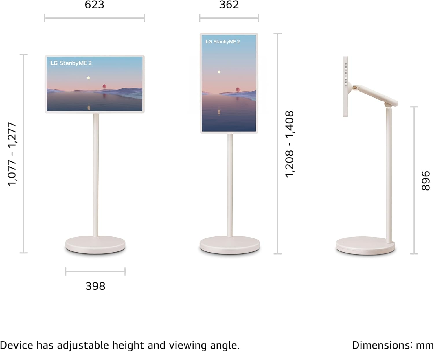 LG 27" Stanbyme 2 Portable Smart Touch Screen image number 2