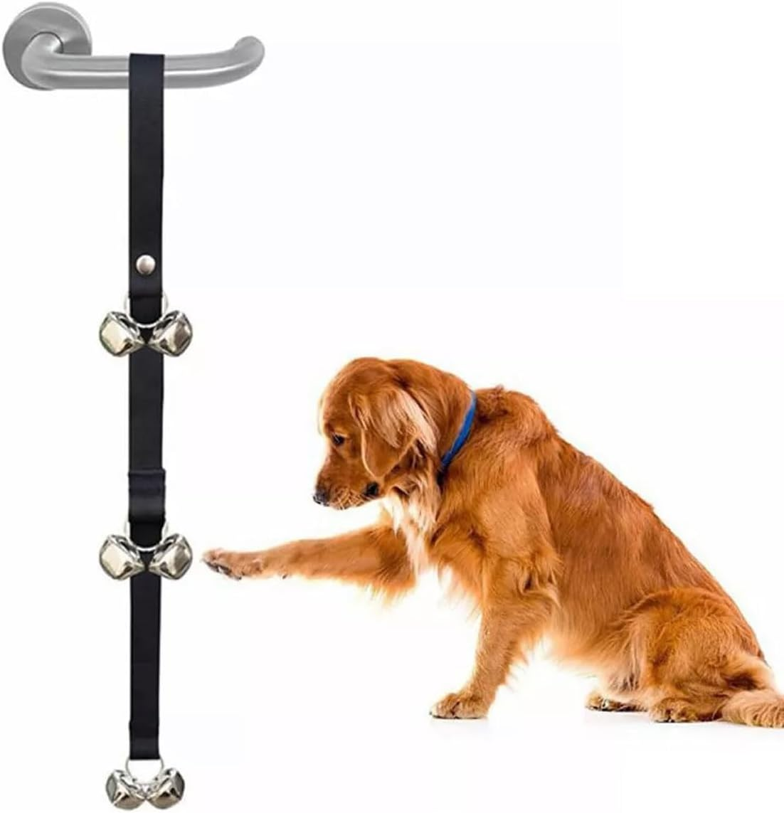 AIMALL Pet Doorbell Rope, Adjustable Training Bell Rope for Dogs and Cats, Easy Installation, Fits Various Doors, 38.97 Inches image number 2