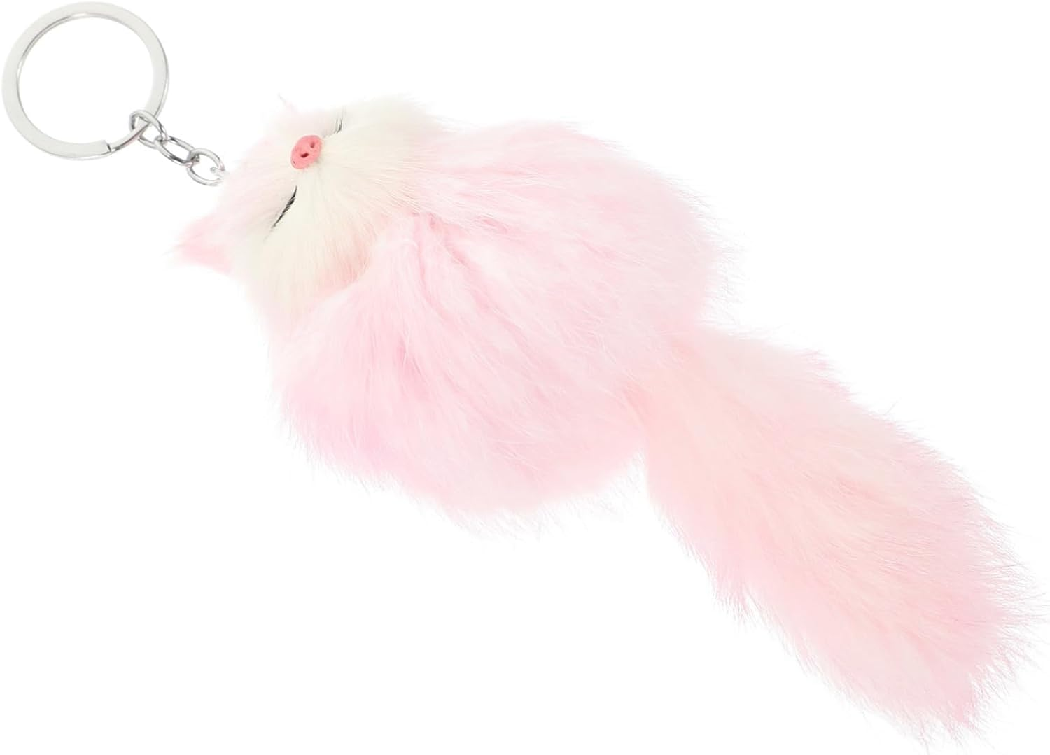 HOLIDYOYO Plush Fox Keychain Pendant Wear Resistant Accessory for Bags Keys Creative Present for Women Lightweight Unique Design for Cars Everyday Use