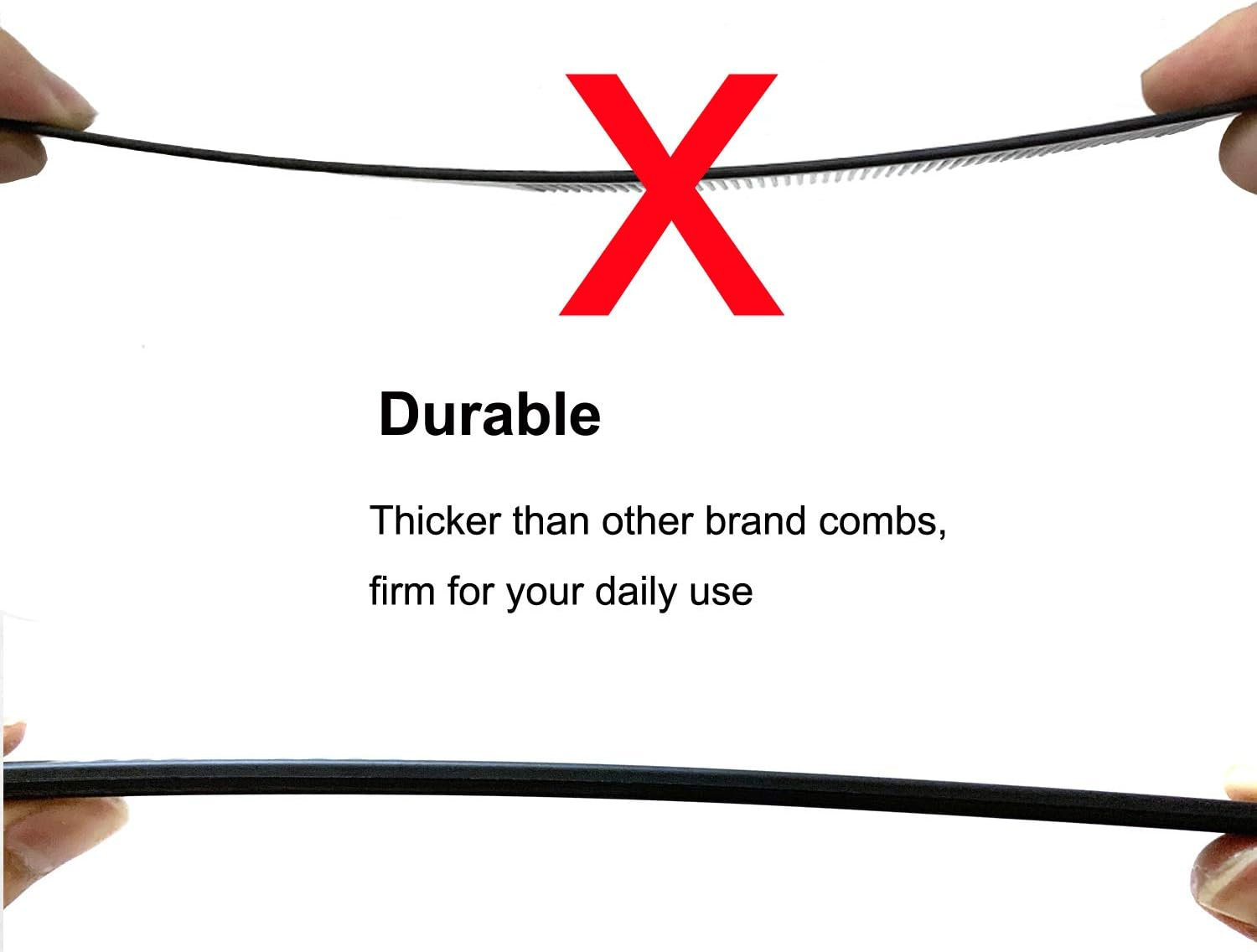 Professional Teasing Comb, Tail Comb for Root Teasing for Thin, Add Volume Fine and Normal Hair Types, Hair Comb for Women and Men, 8.75 Inches Black 5 image number 3