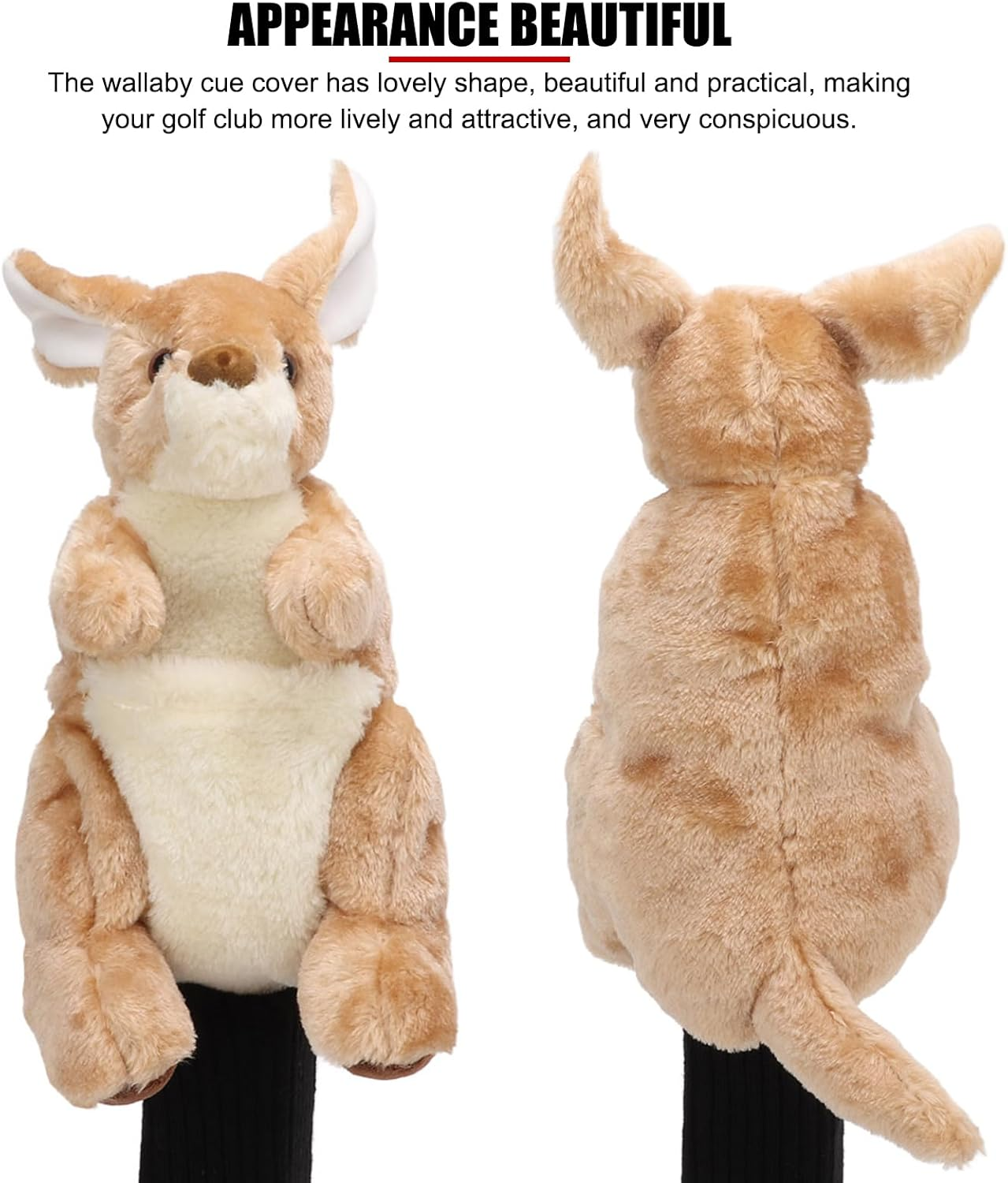 EVTSCAN Golf Club Head Cover, Soft Plush Universal Driver Headcover with Animal Kangaroo Shape, Fits All Standard Driver Head Sizes up to 460Cc image number 1