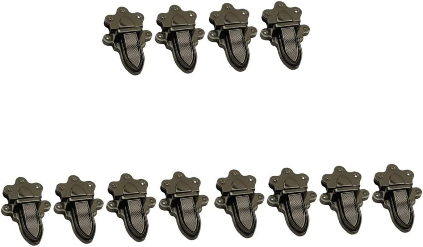 COHEALI 8Pcs Tongue Press Locks Clasp Closure Locks for DIY Handbags Replacement Accessories