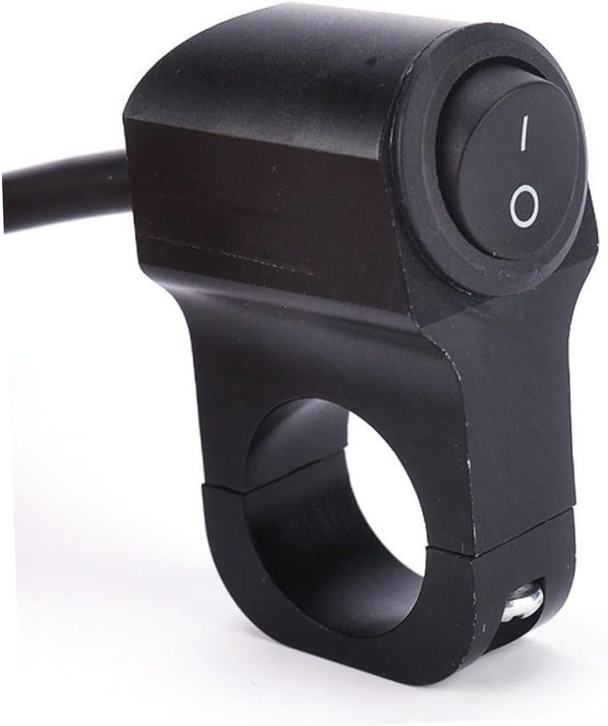 ERINGOGO Electric Bike Handlebar Light On/Off Switch for Motorbike Fog Light Headlight Ignition off 23Mm Fit
