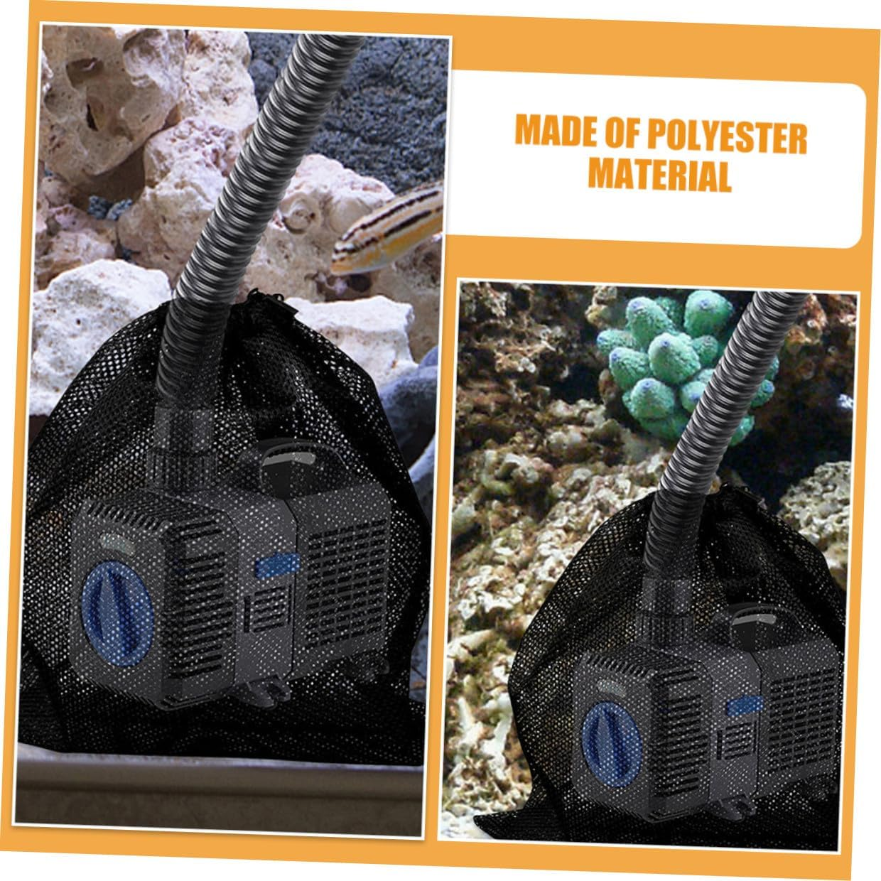 Anneome 4Pcs Large Drawstring Pump Barrier Bags Pool Vacuum Filter Mesh for Outdoor and Swimming Pool Pumps Water Protection with Easy Replacement and High Capacity Design image number 6