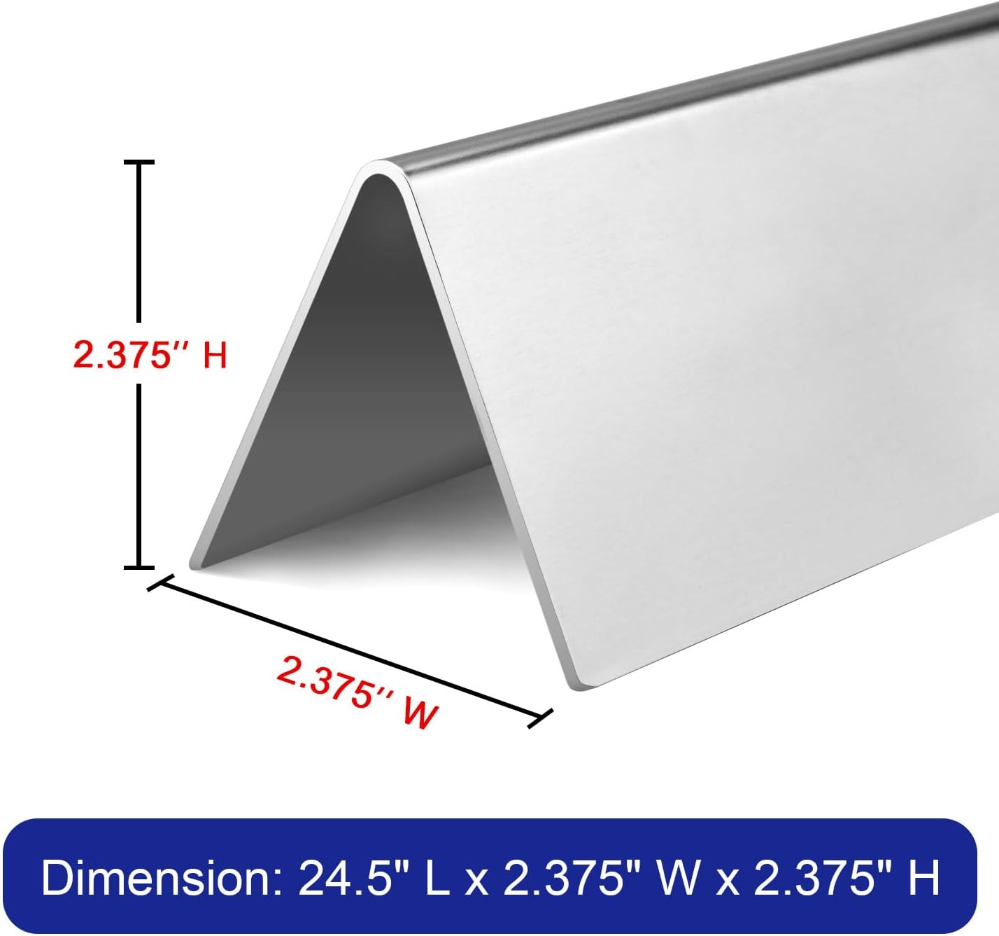 GGC 24.5" Flavorizer Bars for Weber Genesis 300 310 E310 320 Grills with Side-Controls,Set of 5 Stainless Steel Flavor Bars for Weber 7539,7540（24.5" L X 2.2" W X 2.3" H） image number 1