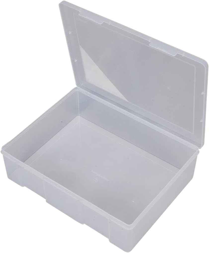 Fischer Plastic F1H-091 1 Compartment Storage Box, Clear