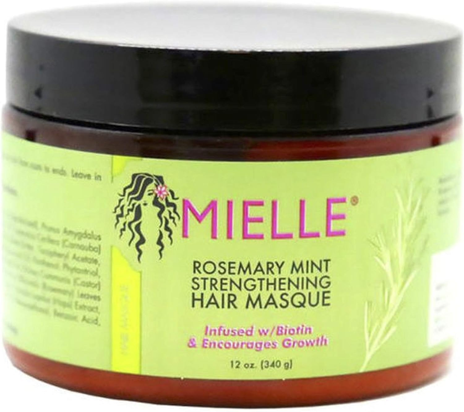 Rosemary Mint Strengthing Hair Masque and Rosemary Mint Strengthing Shampoo by Mielle Organics