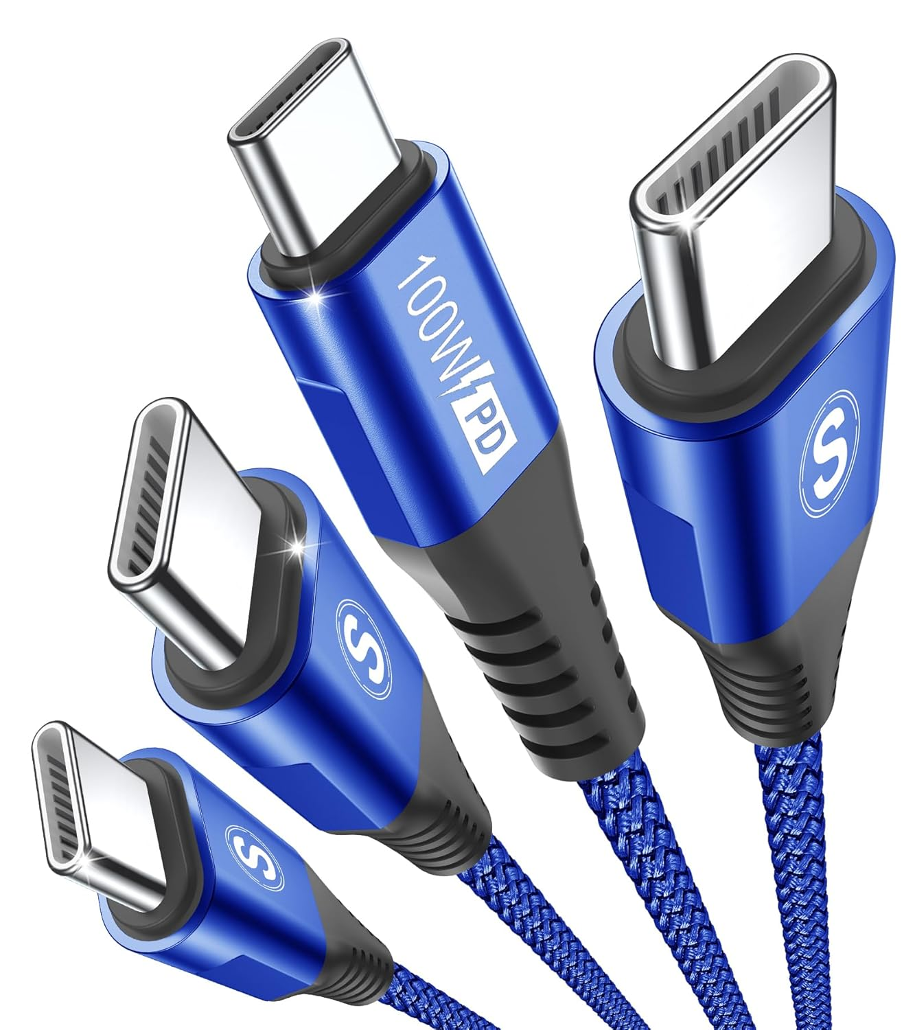 Sweguard USB C to USB C Charger Cable [2 Pack 3M] Type C 100W PD Fast Charging Cord Compatible with Iphone 17 16 15 Pro Max Macbook Ipad Pro/Air, Matebook,Chromebook,Pixel 9/8,Galaxy S25 S24 S23 S22