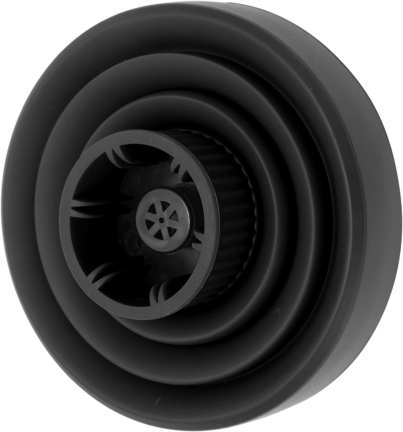 Hair Dryer Diffuser, ABS Silicone Collapsible Hair Dryer Diffuser Portable Hair Dryer Diffuser Universal Collapsible Hair Dryer Diffuser for Home for Salon (Black) image number 6