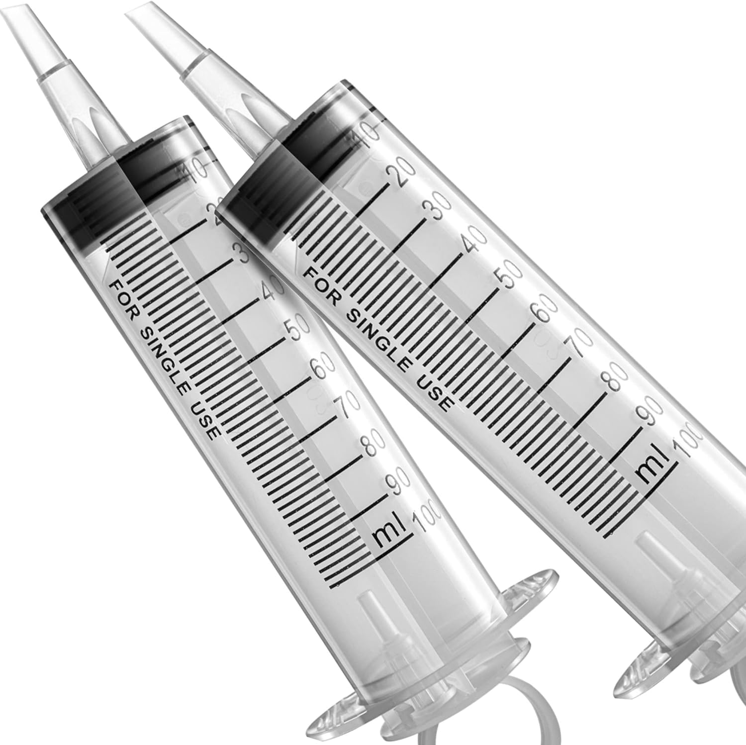 2 Pack 150Ml Large Syringes Big Syringes, Large Garden Syringe for Scientific Labs, Measuring, Watering, Refilling (150 ML) image number 4