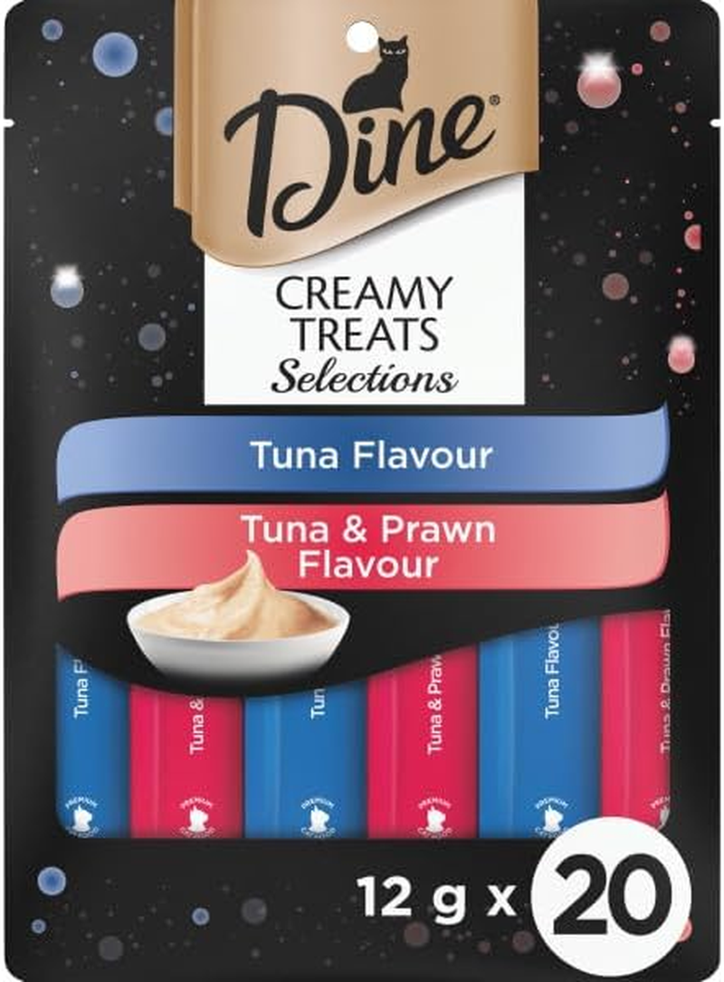 Dine Creamy Treats Cat Treats Tuna Flavours 12G Sachet, 20 Pack image number 6