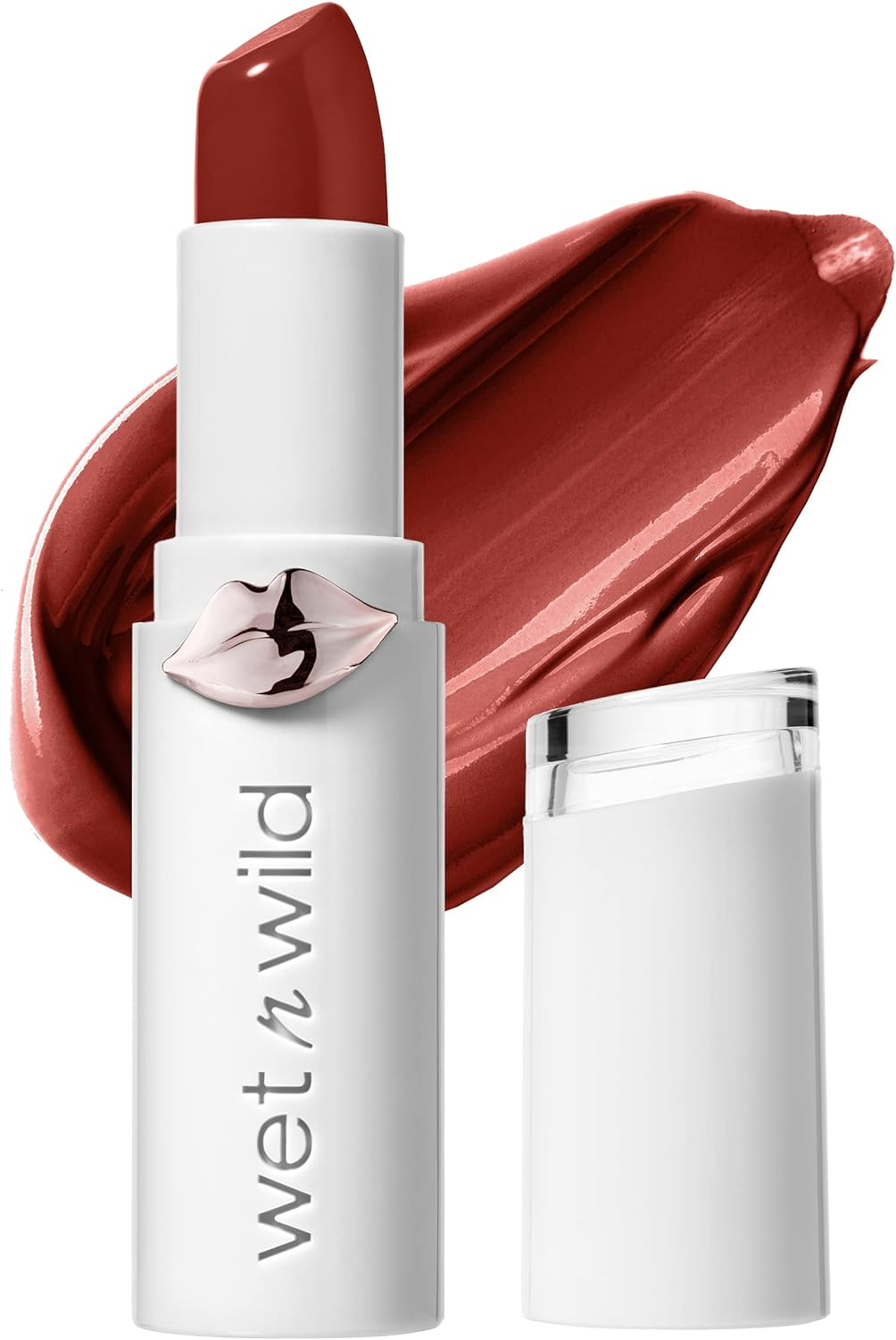 Wet N Wild Lipstick by Mega Last High-Shine Lipstick Lip Color Makeup, Red Crimson Crime image number 5