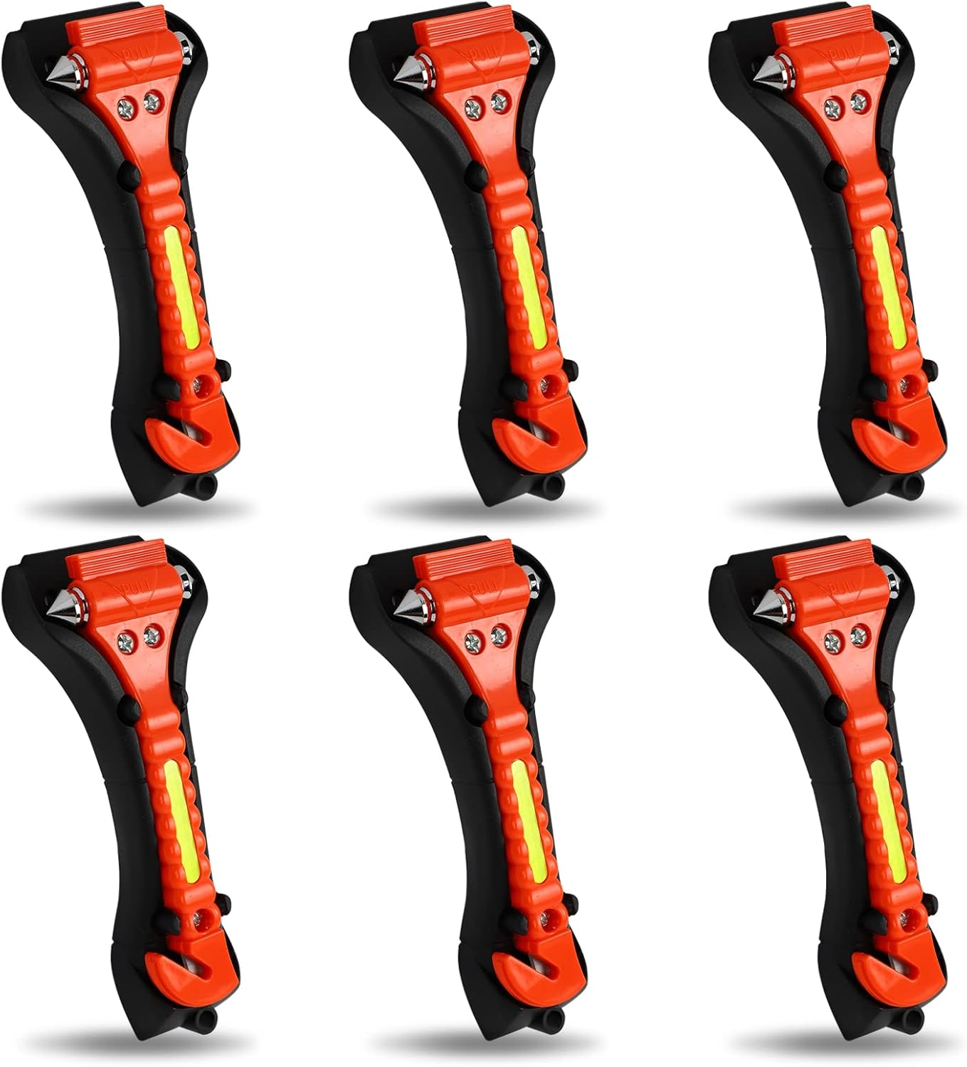 Mortime 6 Pack Car Safety Hammer Window Breaker, Car Emergency Escape Tool, Window Hammer Seat Belt Cutter image number 5