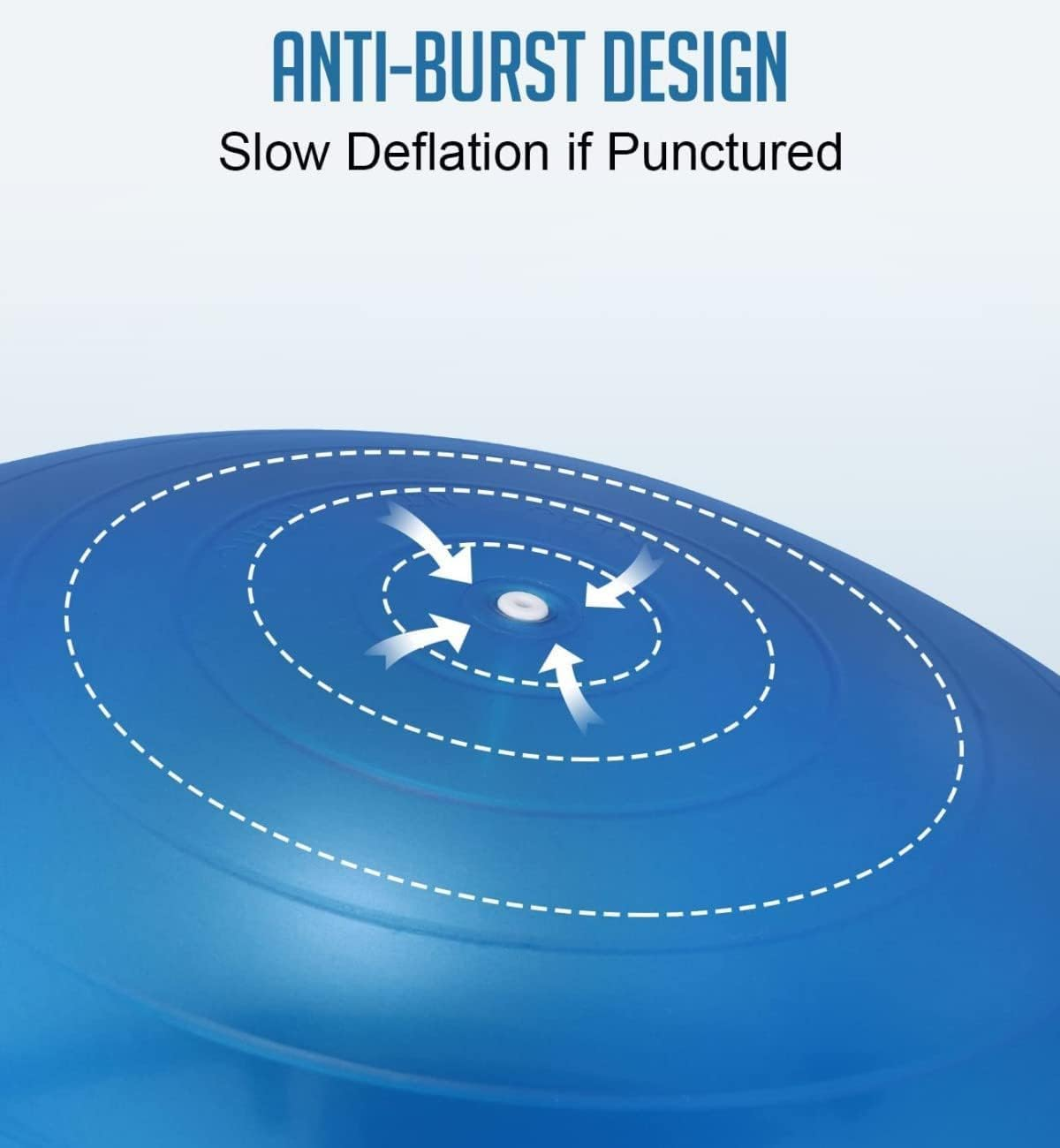 Exercise Yoga Ball, 65Cm Gym Ball with Air Pump, Anti-Burst and Slip Resistant Sitting Ball, Heavy Duty Large Gymnastics Ball for Core Fitness, Balance, Yoga, Pilates, Training - Grey image number 7