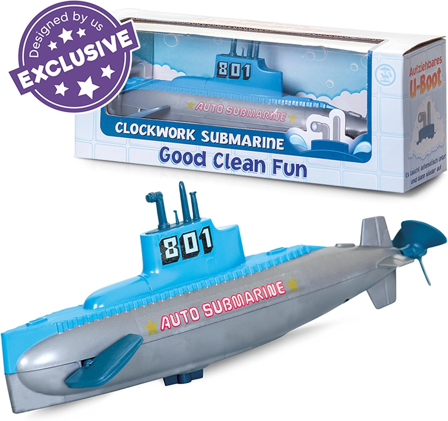 Tobar Clockwork Submarine Bath Toy image number 2
