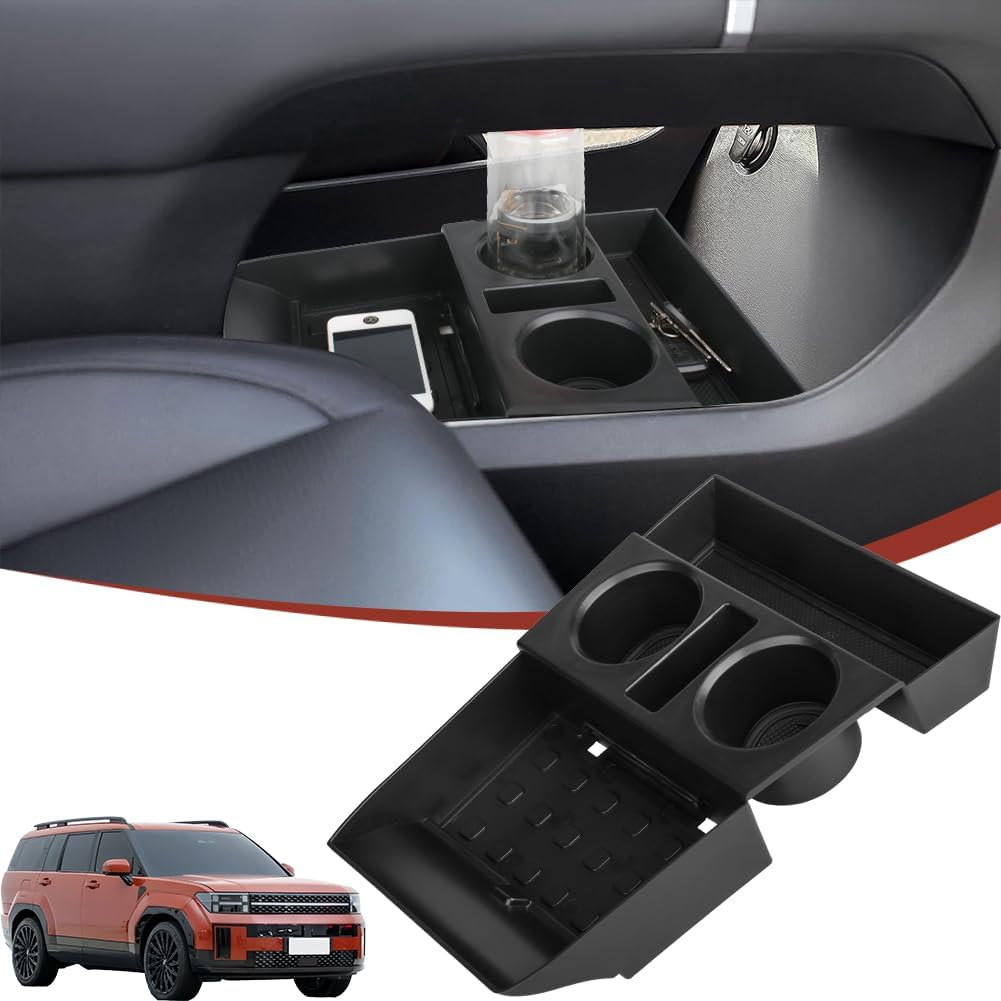 For 2024 Hyundai Santa Fe Insert Glove Pallet Organizer Center Console Armrest Storage Box Tray Santa Fe 2024 Accessories (2024 Santa Fe Lower Console Tray) image number 6