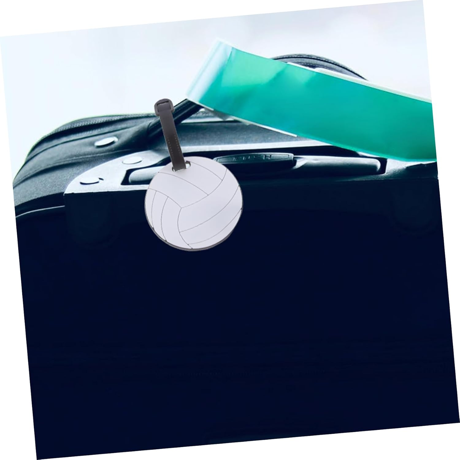 DEARMAMY 5Pcs Multi-Sport Luggage Tags Soft PVC for Boys and Girls Soccer Baseball Basketball Volleyball Travel Id Tags image number 2