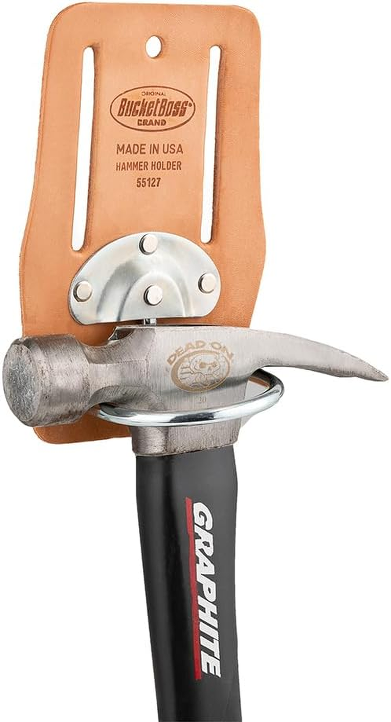 Bucket Boss 55127 Swinging Hammer Holder, Saddle Leather image number 2