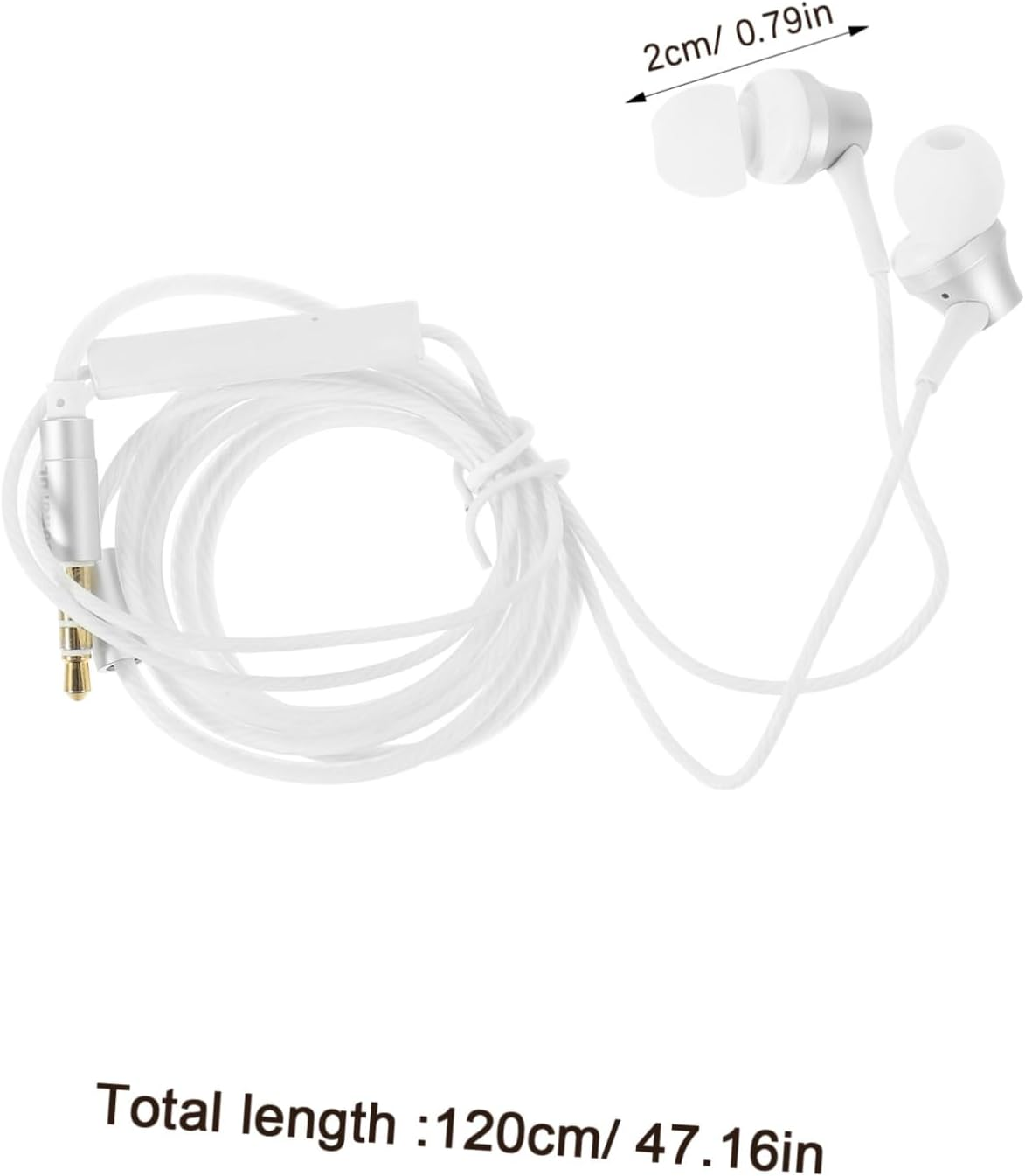 Homoyoyo Ergonomic In-Ear Earbuds with Jack Wired Earphones for Phone Tablet Laptop Desktop Comfortable Fit Powerful Bass Stable Sound Quality Easy Control Random Color image number 5