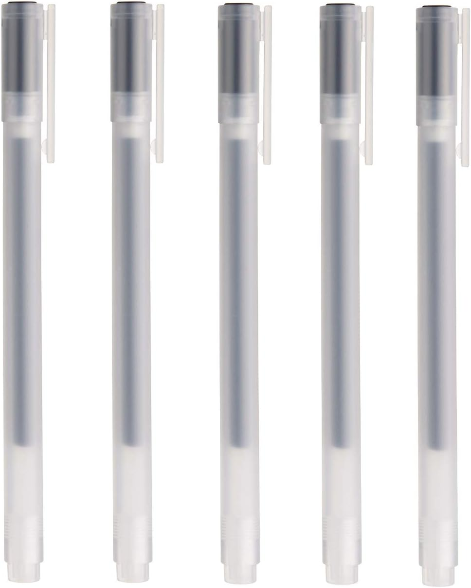 MUJI Gel Pen Set of 5 Black Pens